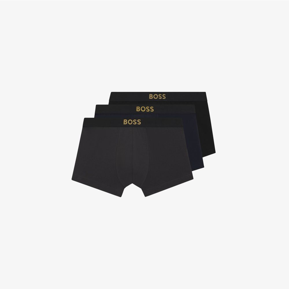 BOSS - Bộ 3 quần lót dáng trunk vải cotton co giãn