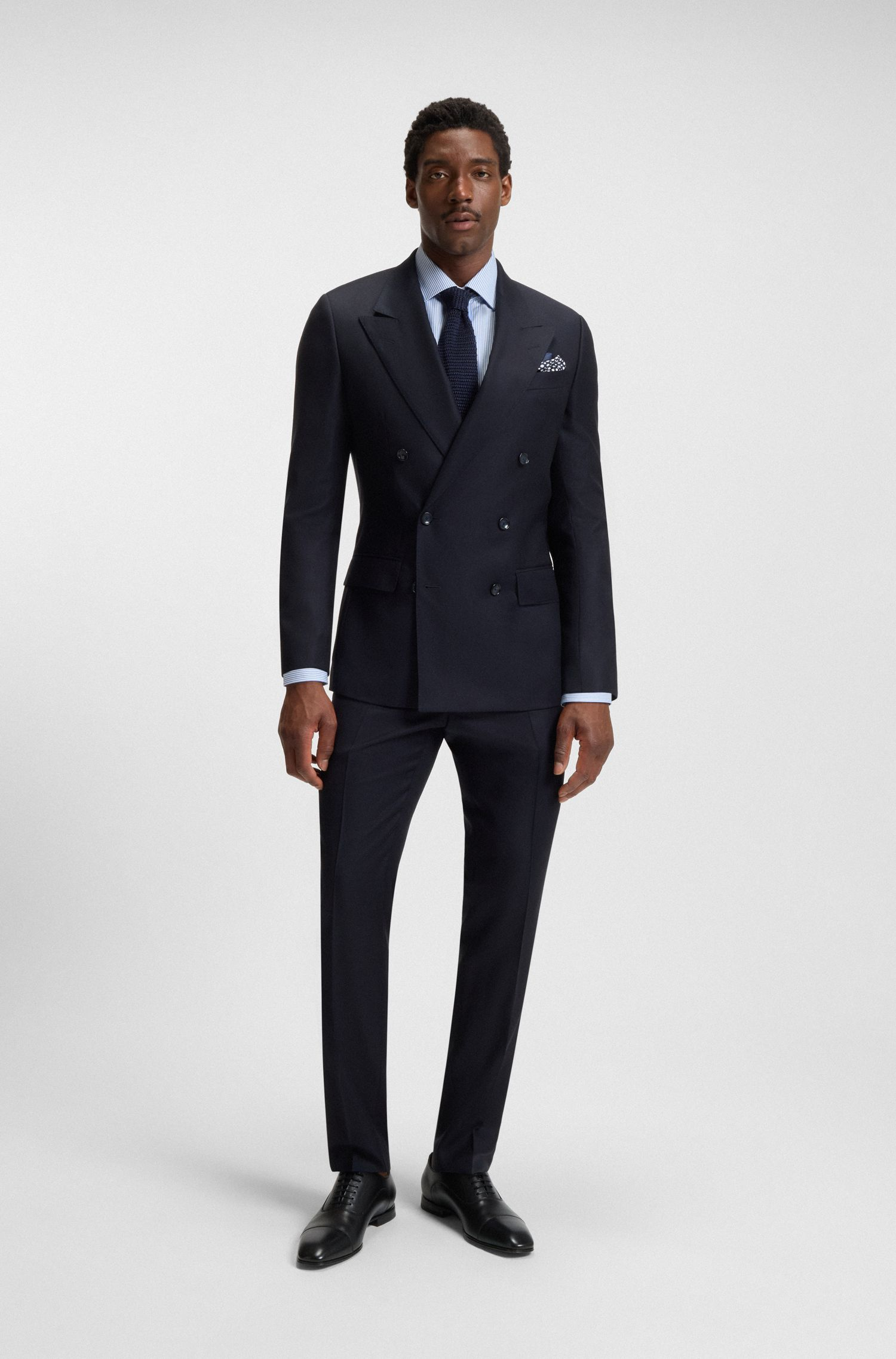 BOSS - BECKHAM x BOSS Giày Oxford da bóng