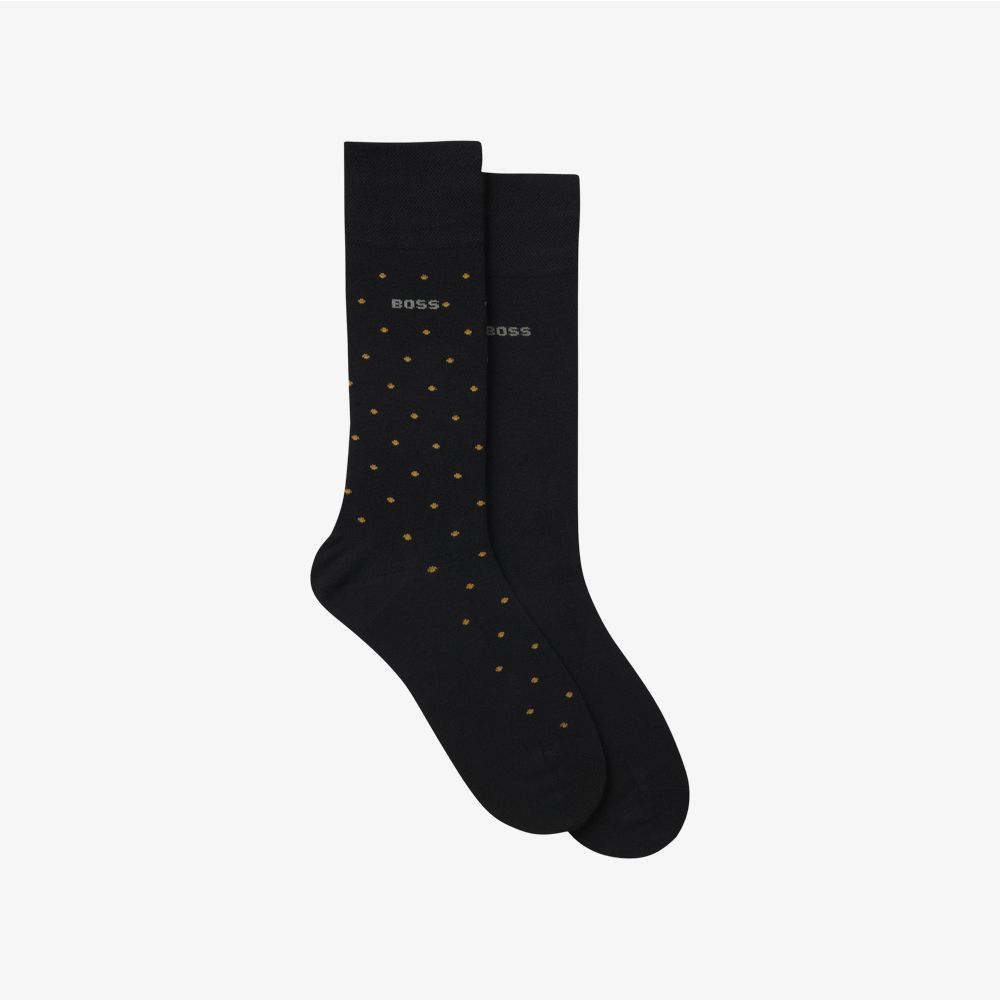 BOSS - Bộ 2 đôi tất dáng regular fit với logo