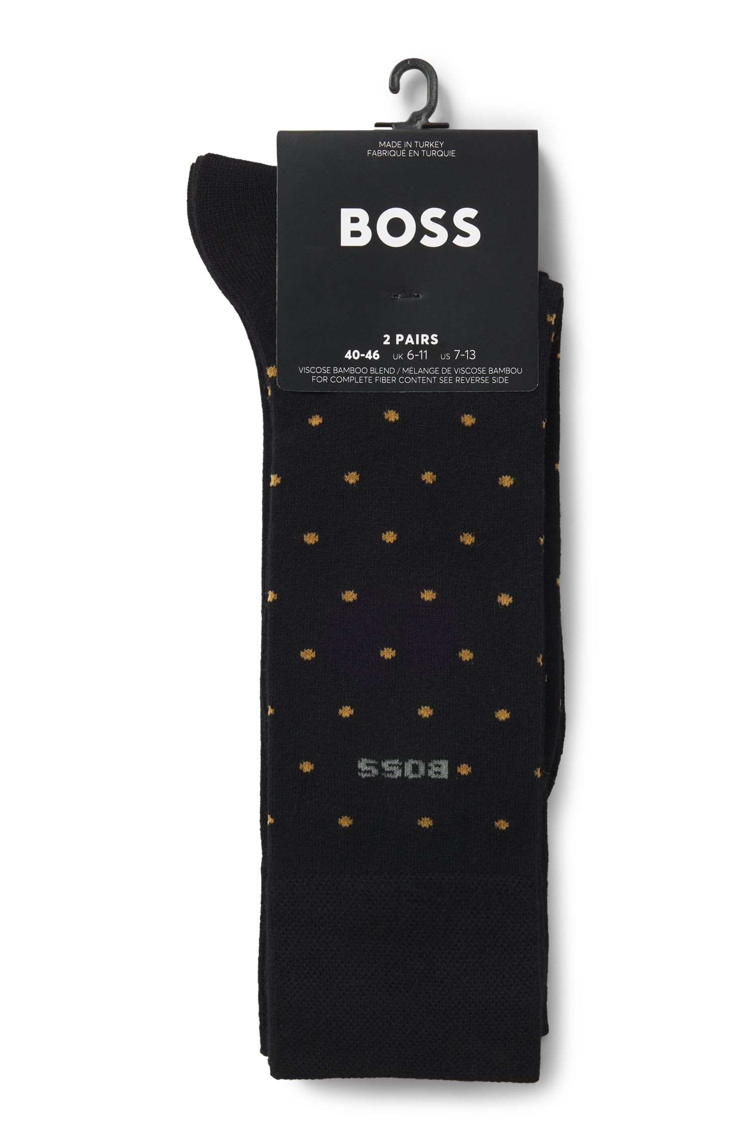 BOSS - Bộ 2 đôi tất dáng regular fit với logo