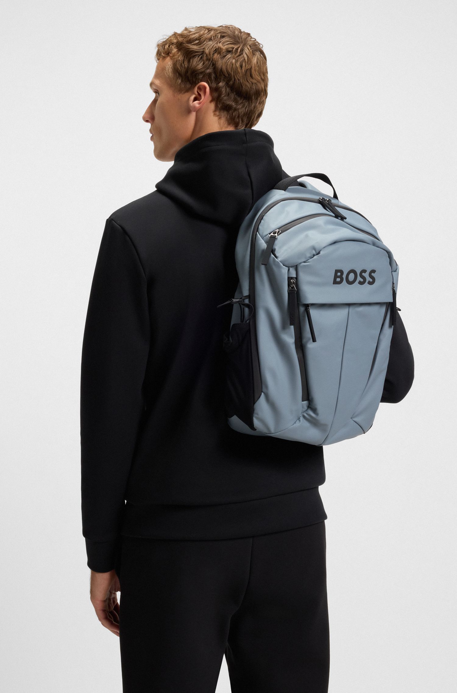 BOSS - Balo có chi tiết logo giả da