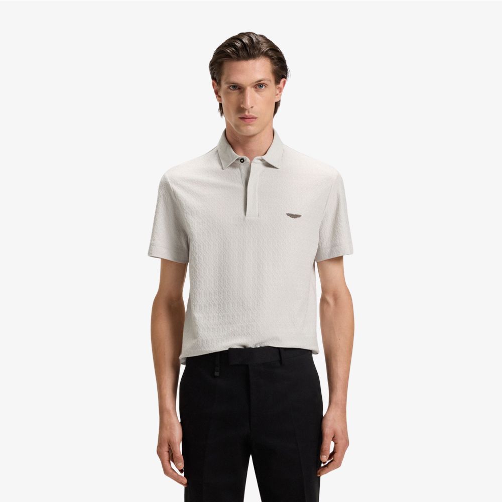 BOSS - Áo polo BOSS x ASTON MARTIN vải cotton pha lụa