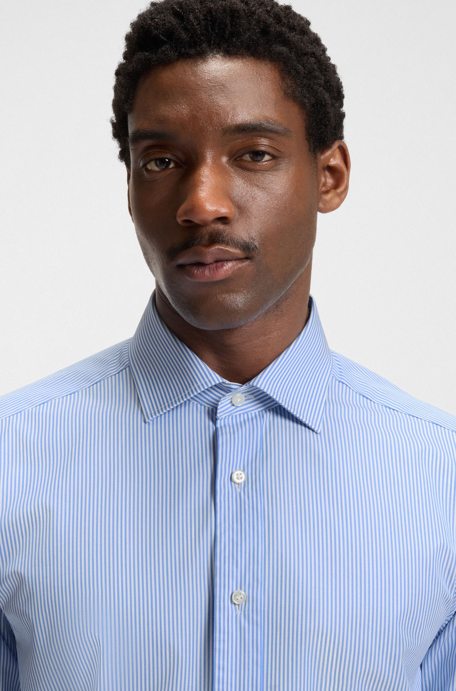 BOSS - BECKHAM x BOSS Áo sơ mi cotton poplin dáng slim fit