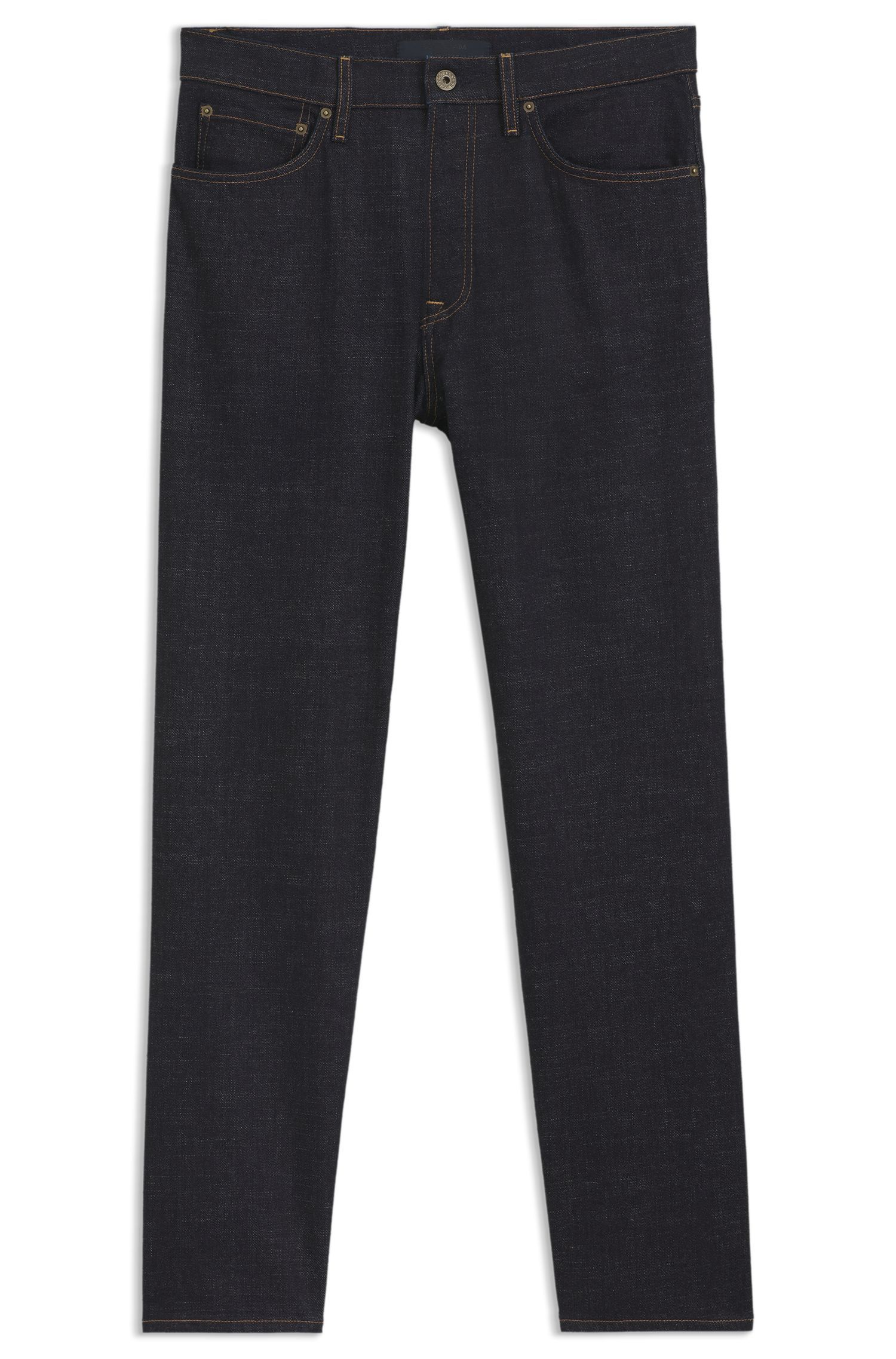 BECKHAM x BOSS Quần jeans dáng regular fit denim xanh đậm