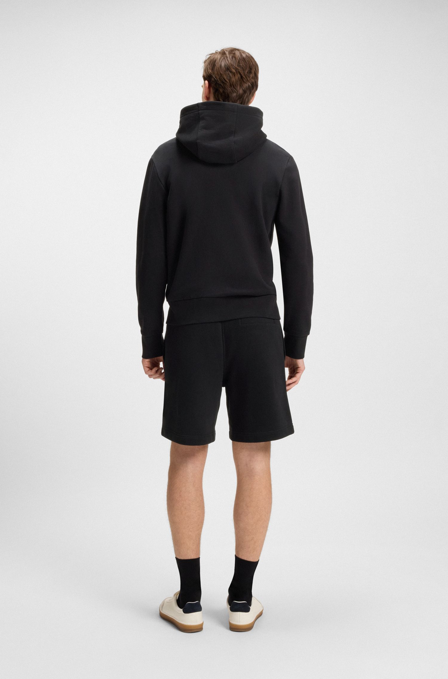 BOSS - BECKHAM x BOSS Quần short dáng rộng vải terry cotton