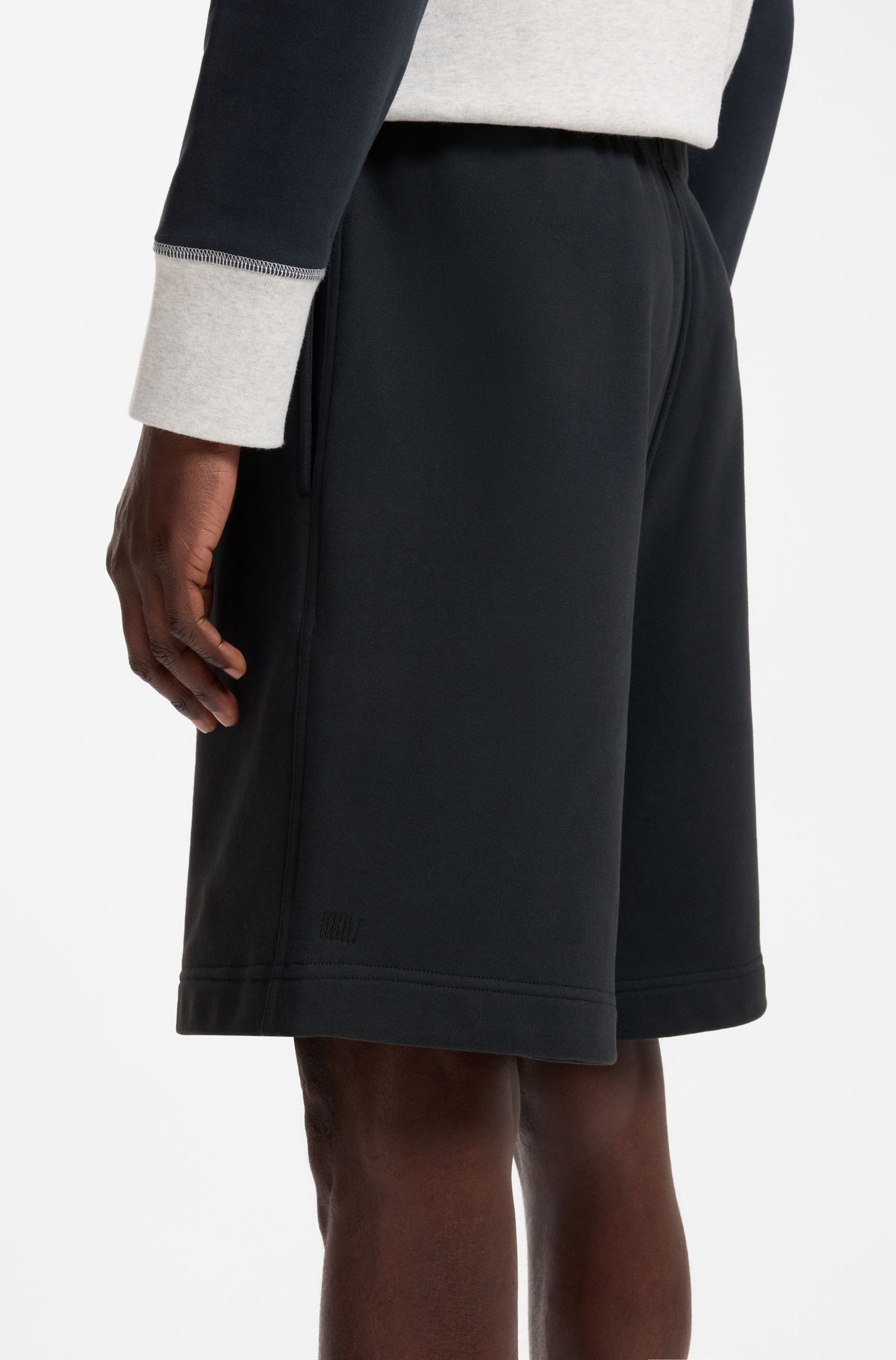 BOSS - Quần short BOSS BY BECKHAM bằng vải bông terry