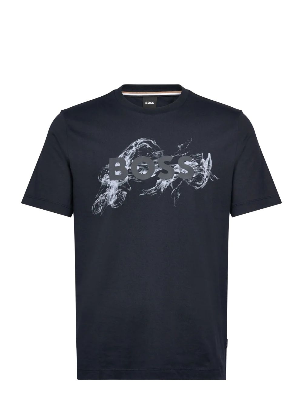 BOSS - Áo thun cotton in họa tiết