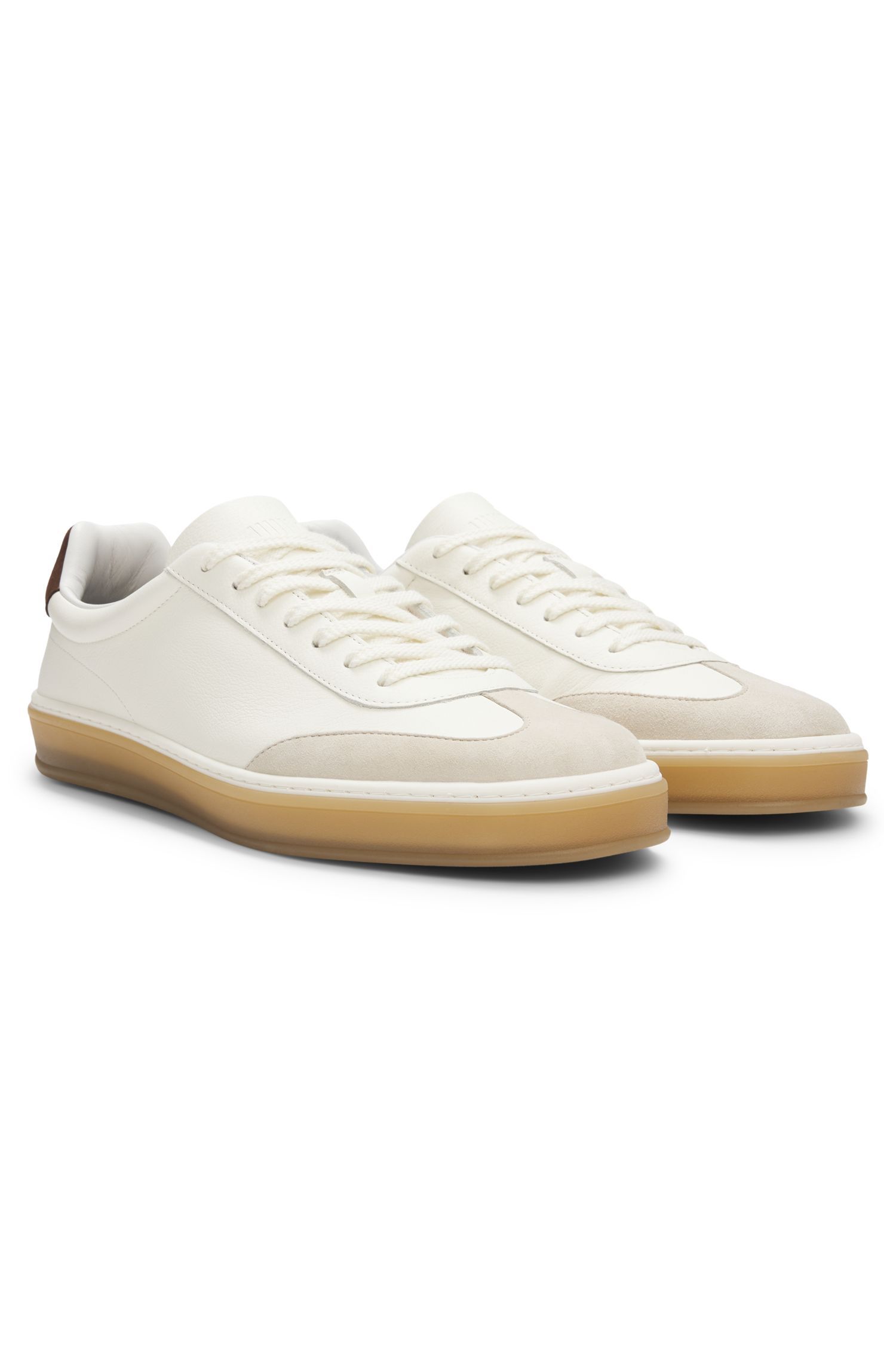 BOSS - BECKHAM x BOSS Giày thể thao da viền da lộn
