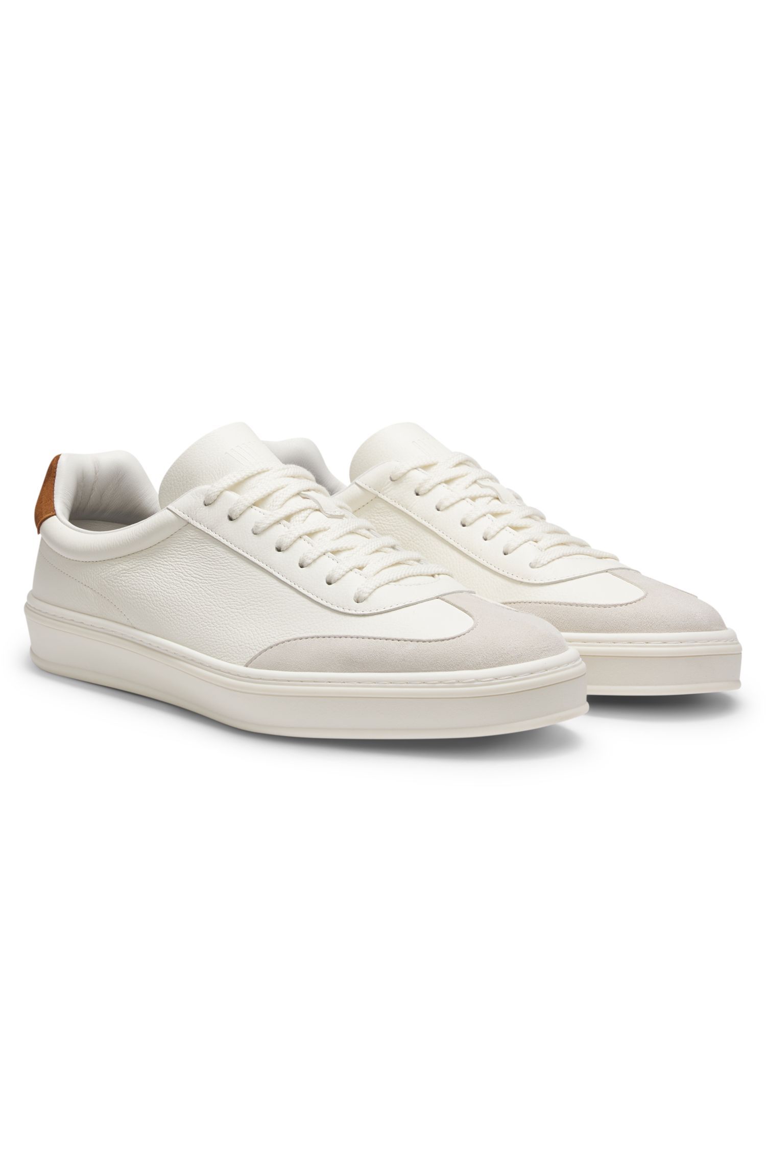 BOSS - BECKHAM x BOSS Giày thể thao da viền da lộn