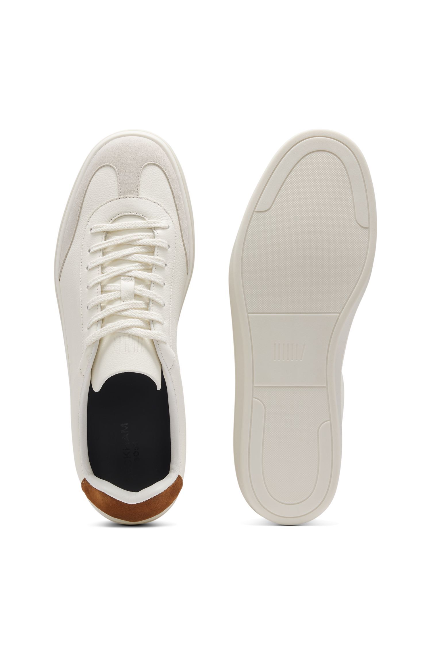 BOSS - BECKHAM x BOSS Giày thể thao da viền da lộn