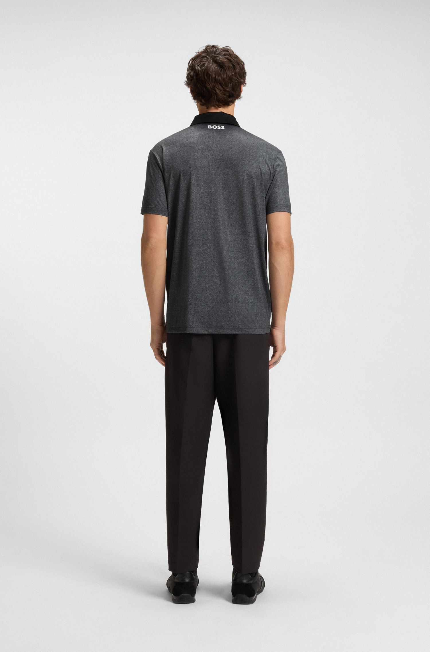 BOSS - Áo polo Paddy thể thao vải jersey co giãn nhanh khô