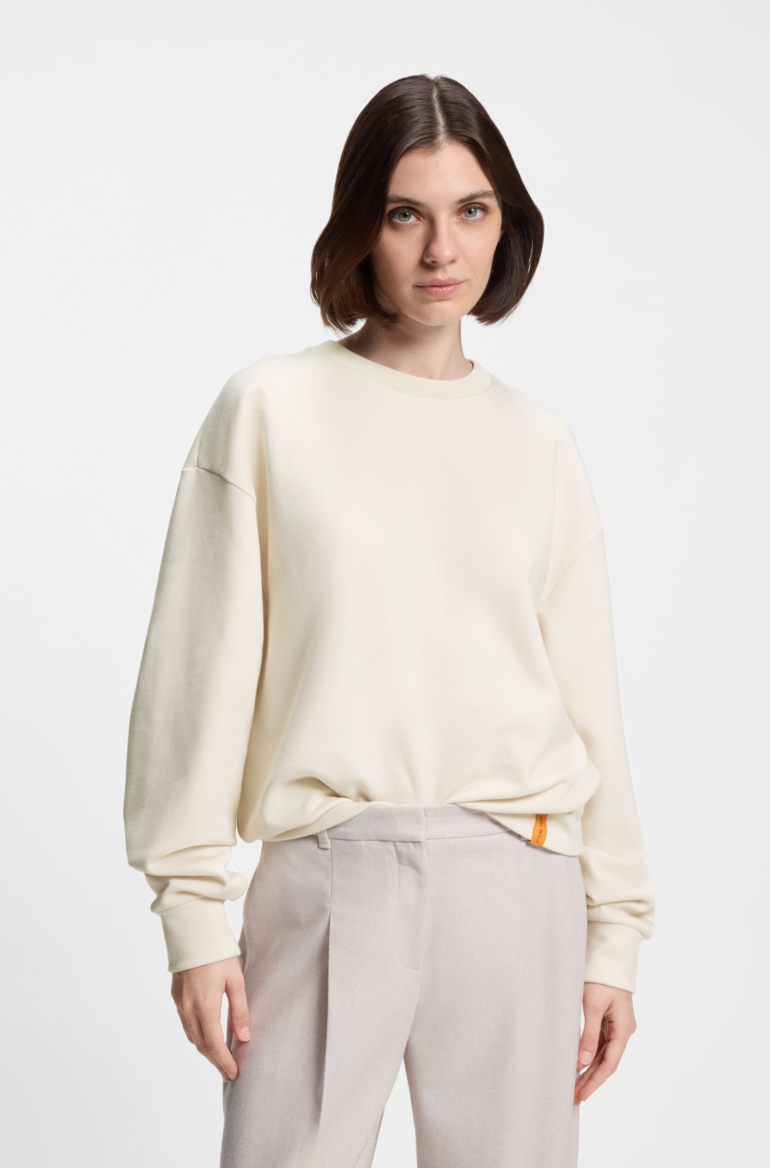 BOSS - Áo sweatshirt unisex BOSS x Steiff pha cotton