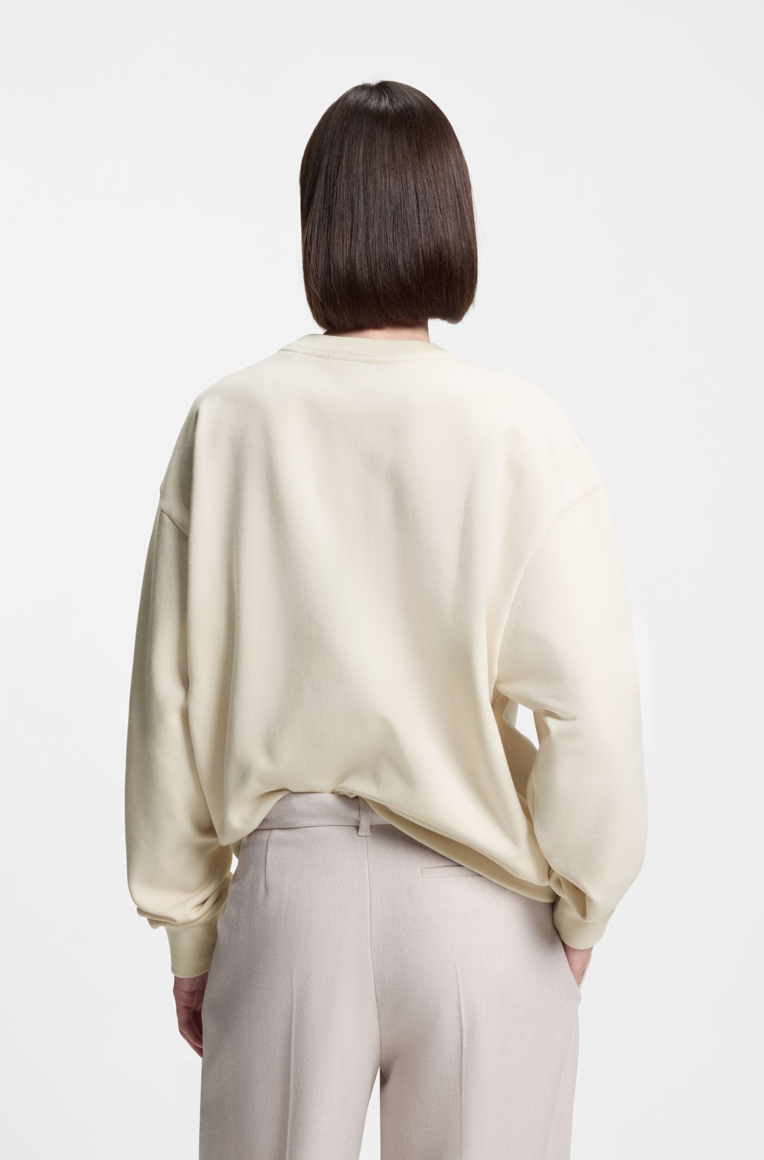 BOSS - Áo sweatshirt unisex BOSS x Steiff pha cotton
