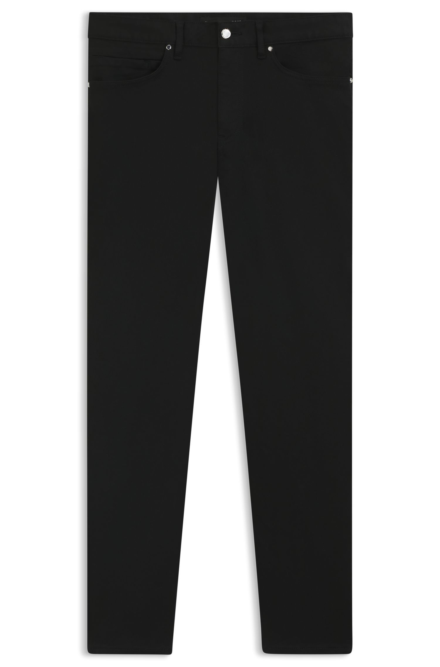 BOSS - Quần jeans dáng tapered Porsche x BOSS vải denim đen co giãn