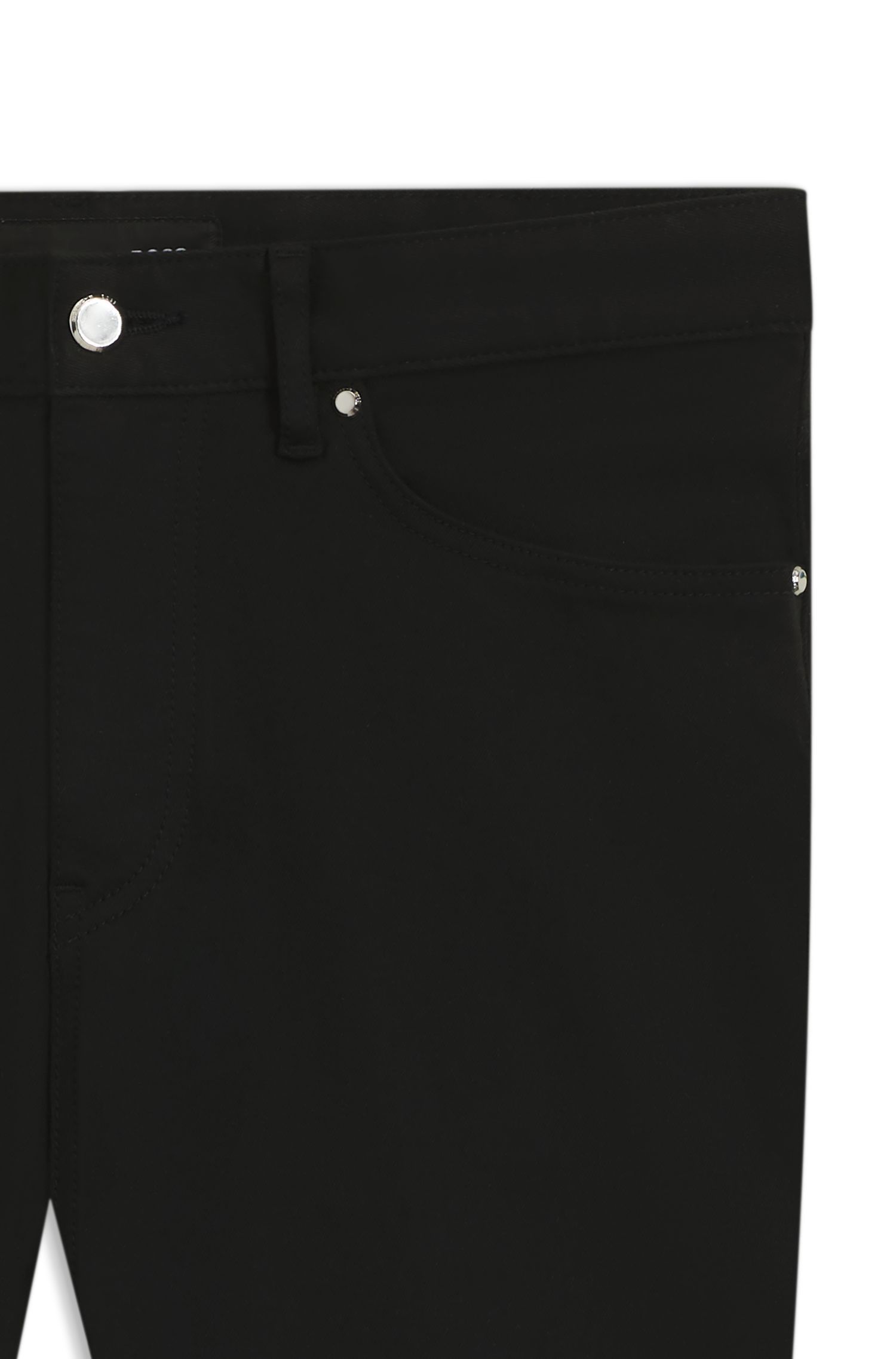 BOSS - Quần jeans dáng tapered Porsche x BOSS vải denim đen co giãn