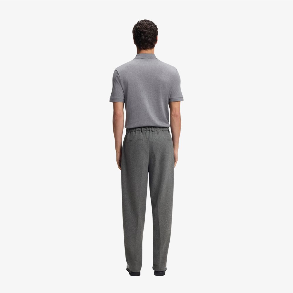 BOSS - Quần tây formal vải flannel hiệu suất
