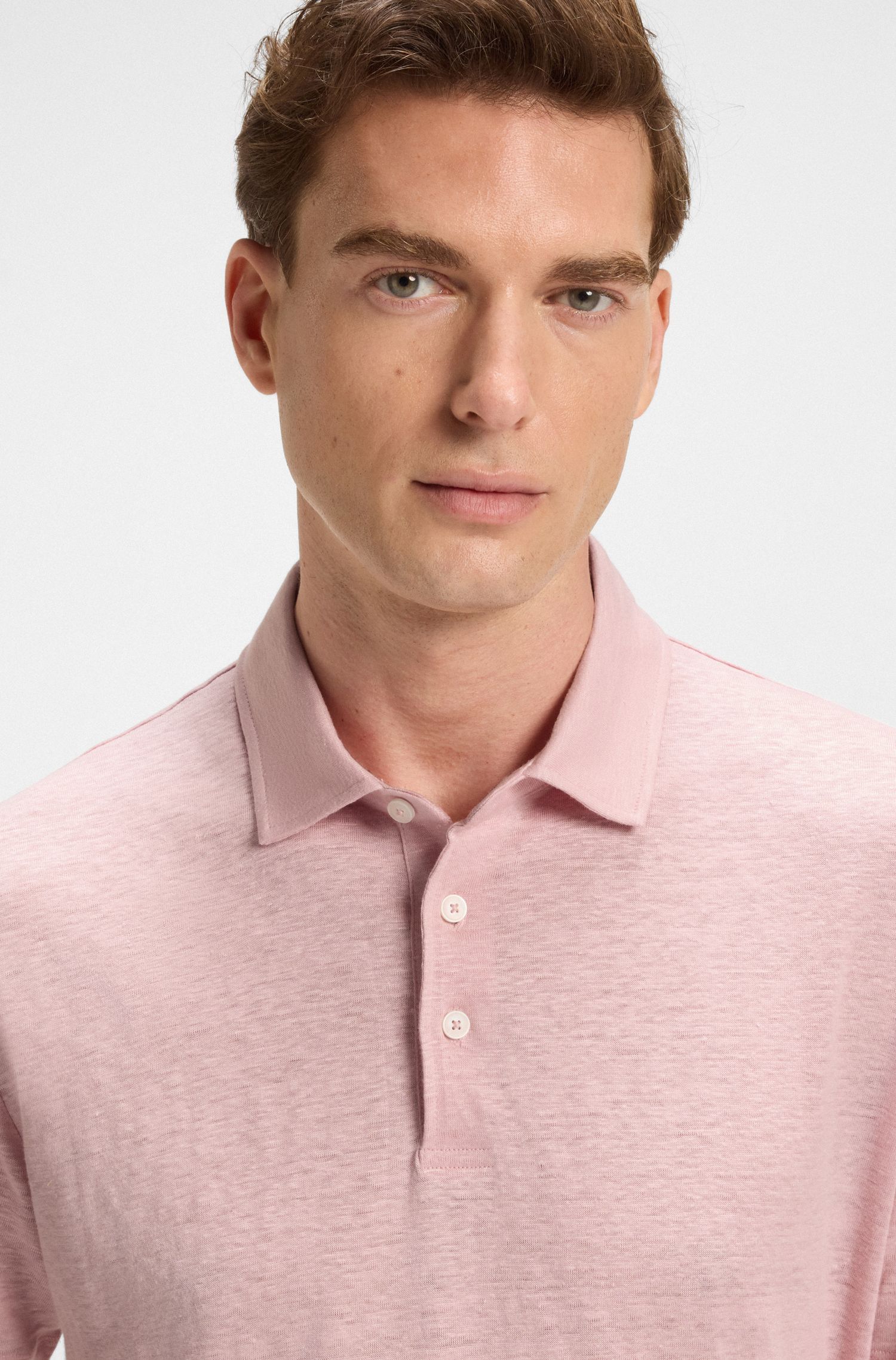 BOSS - BECKHAM x BOSS Áo polo linen