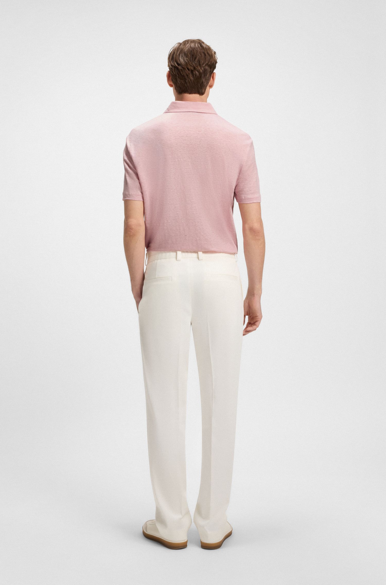 BOSS - BECKHAM x BOSS Áo polo linen