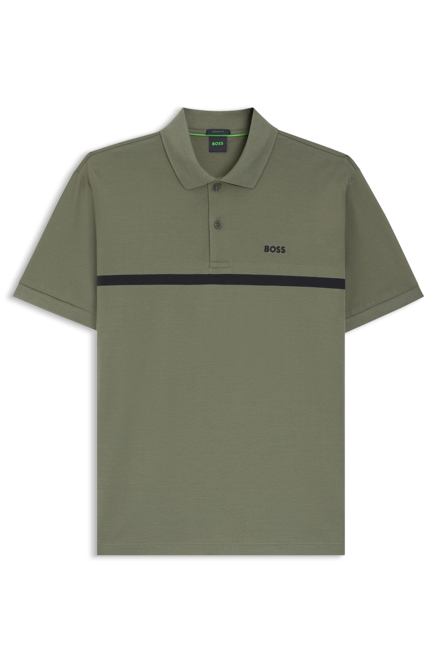 BOSS - Áo polo Paddy cotton sọc ngang