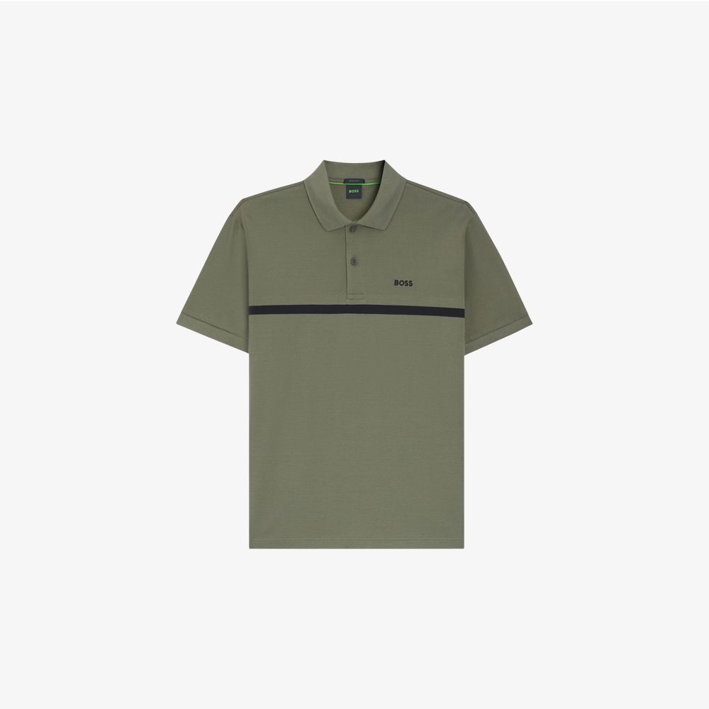 BOSS - Áo polo Paddy cotton sọc ngang