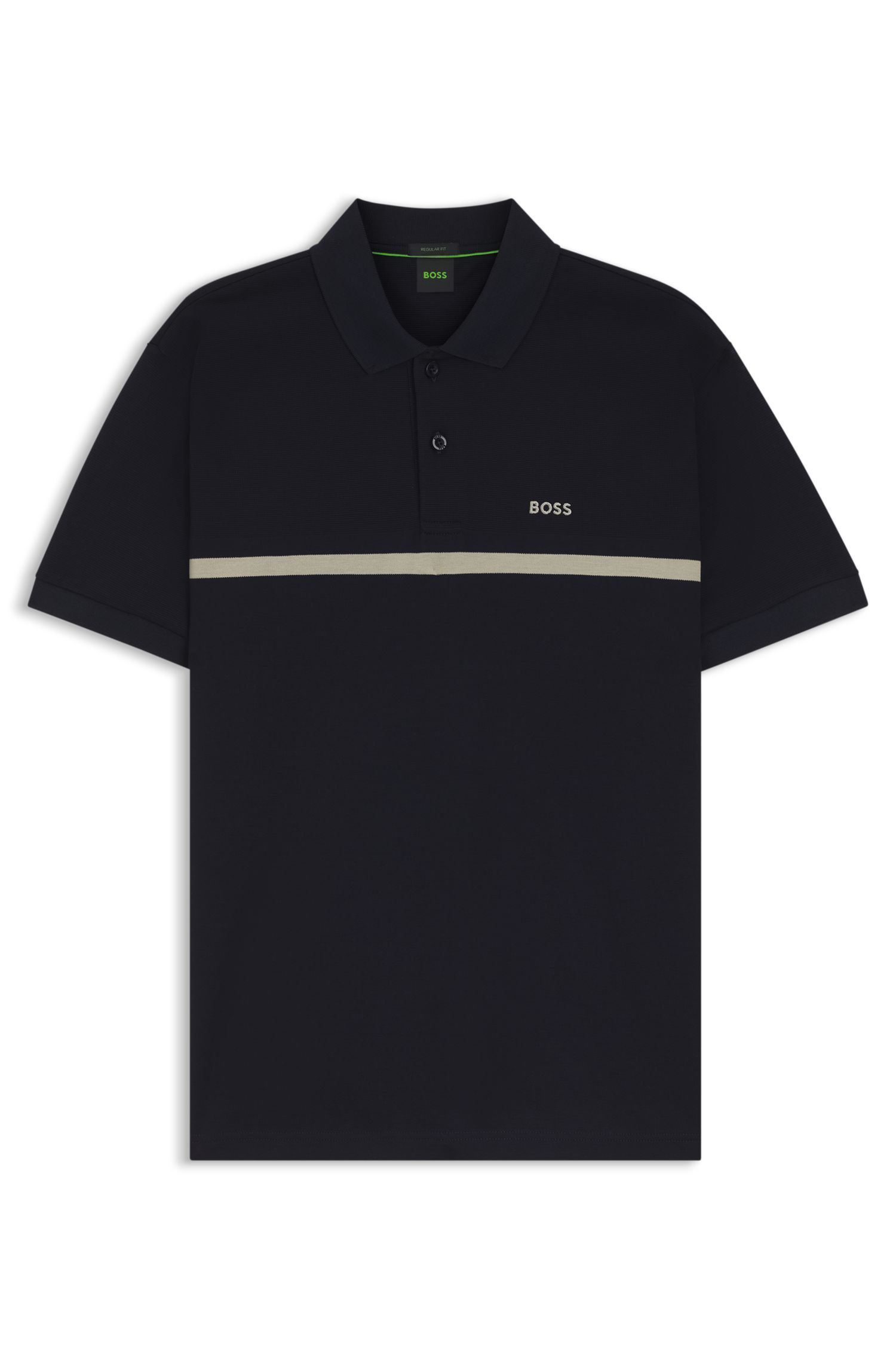 BOSS - Áo polo Paddy cotton sọc ngang