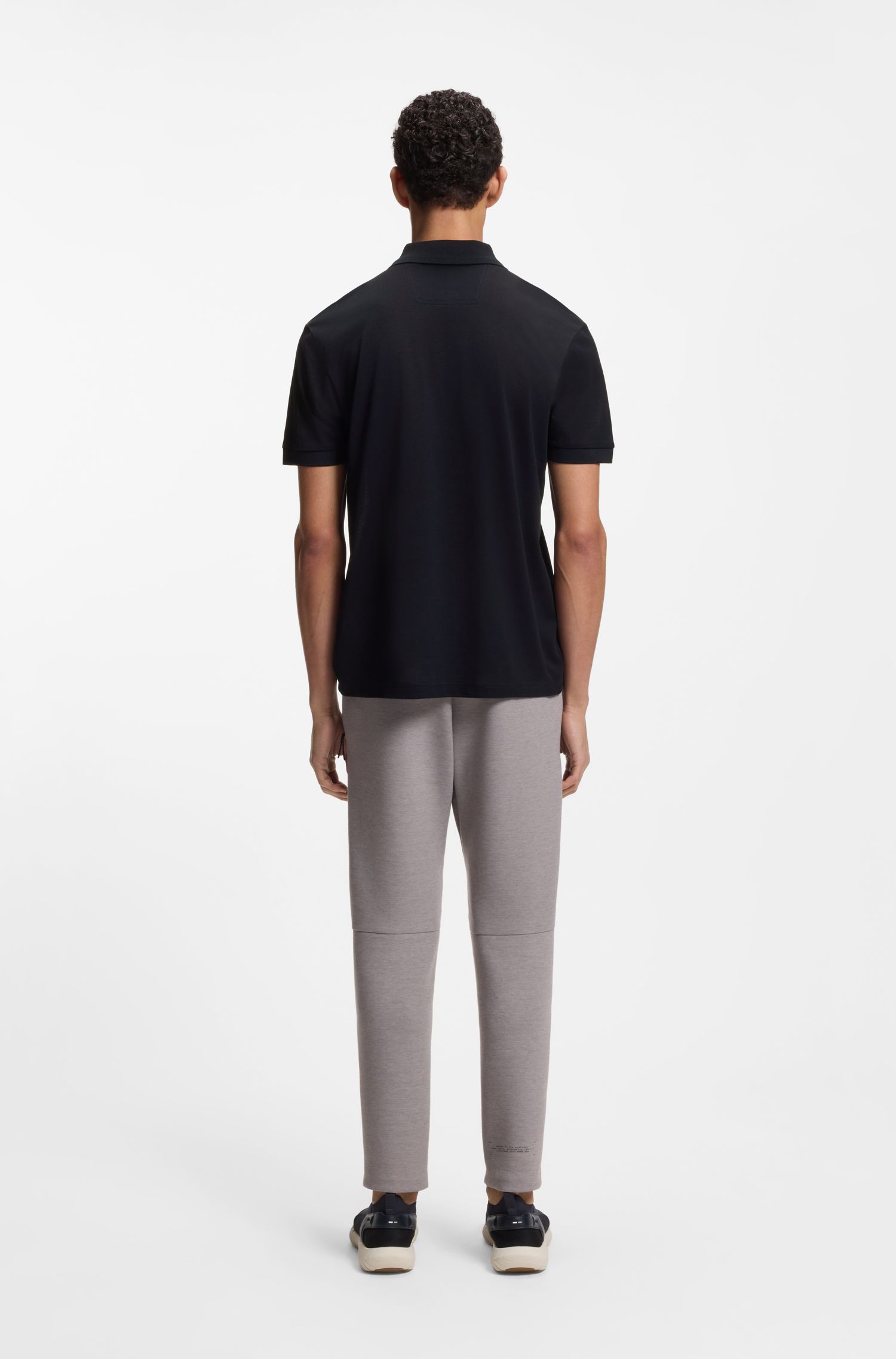 BOSS - Áo polo Paddy cotton sọc ngang