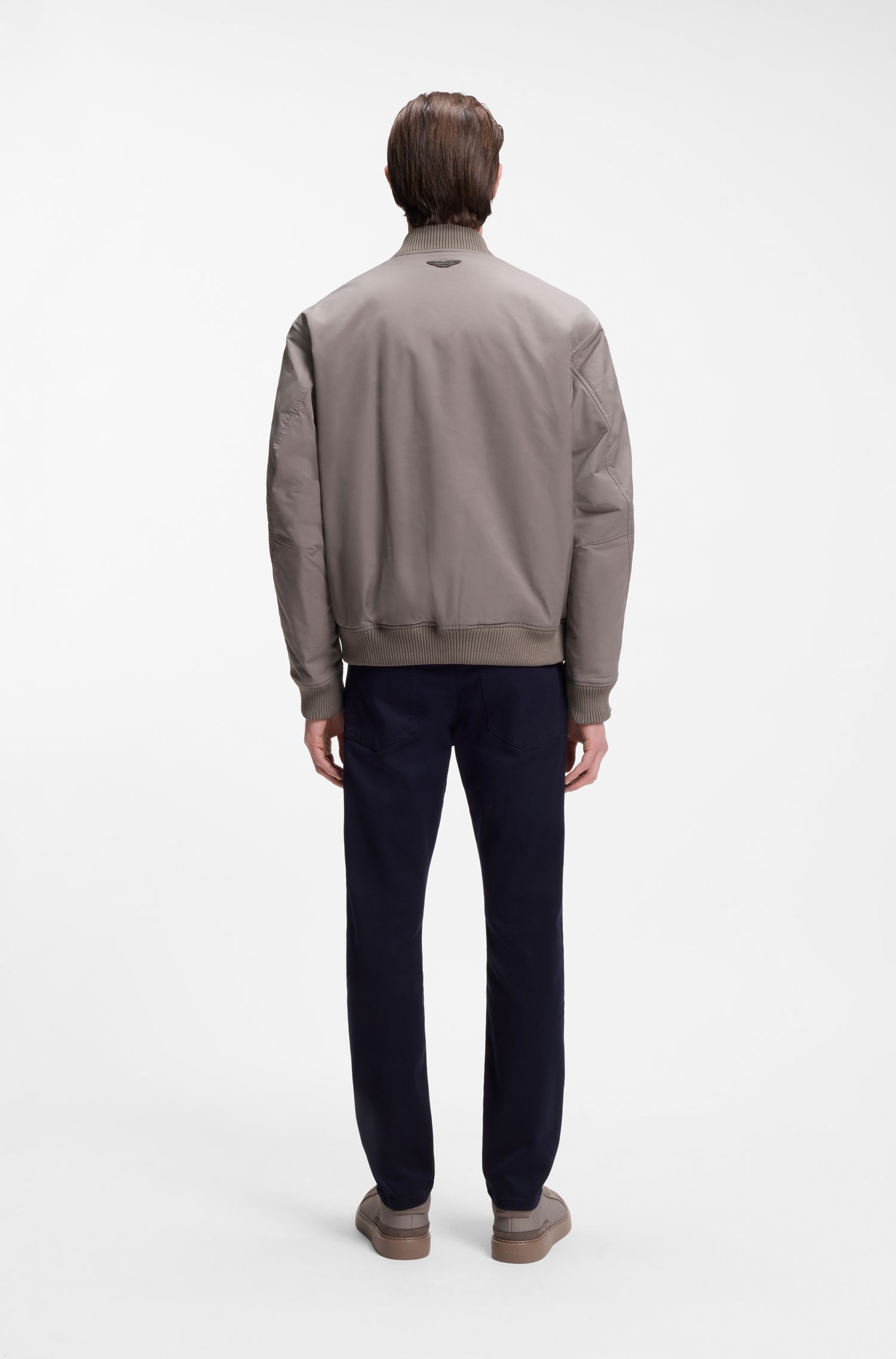 BOSS x ASTON MARTIN Áo khoác twill bomber chống nước