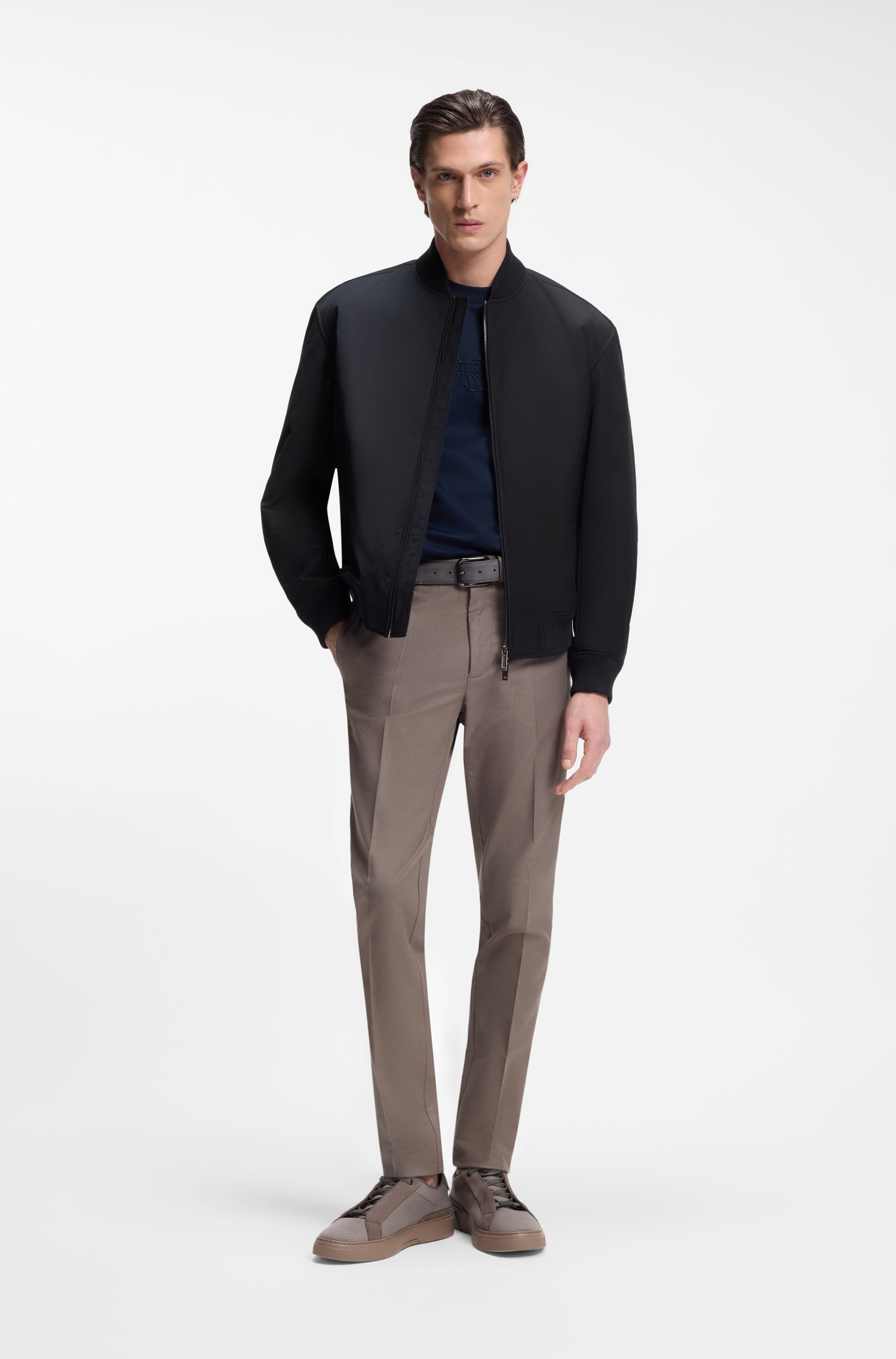 BOSS x ASTON MARTIN Áo khoác twill bomber chống nước