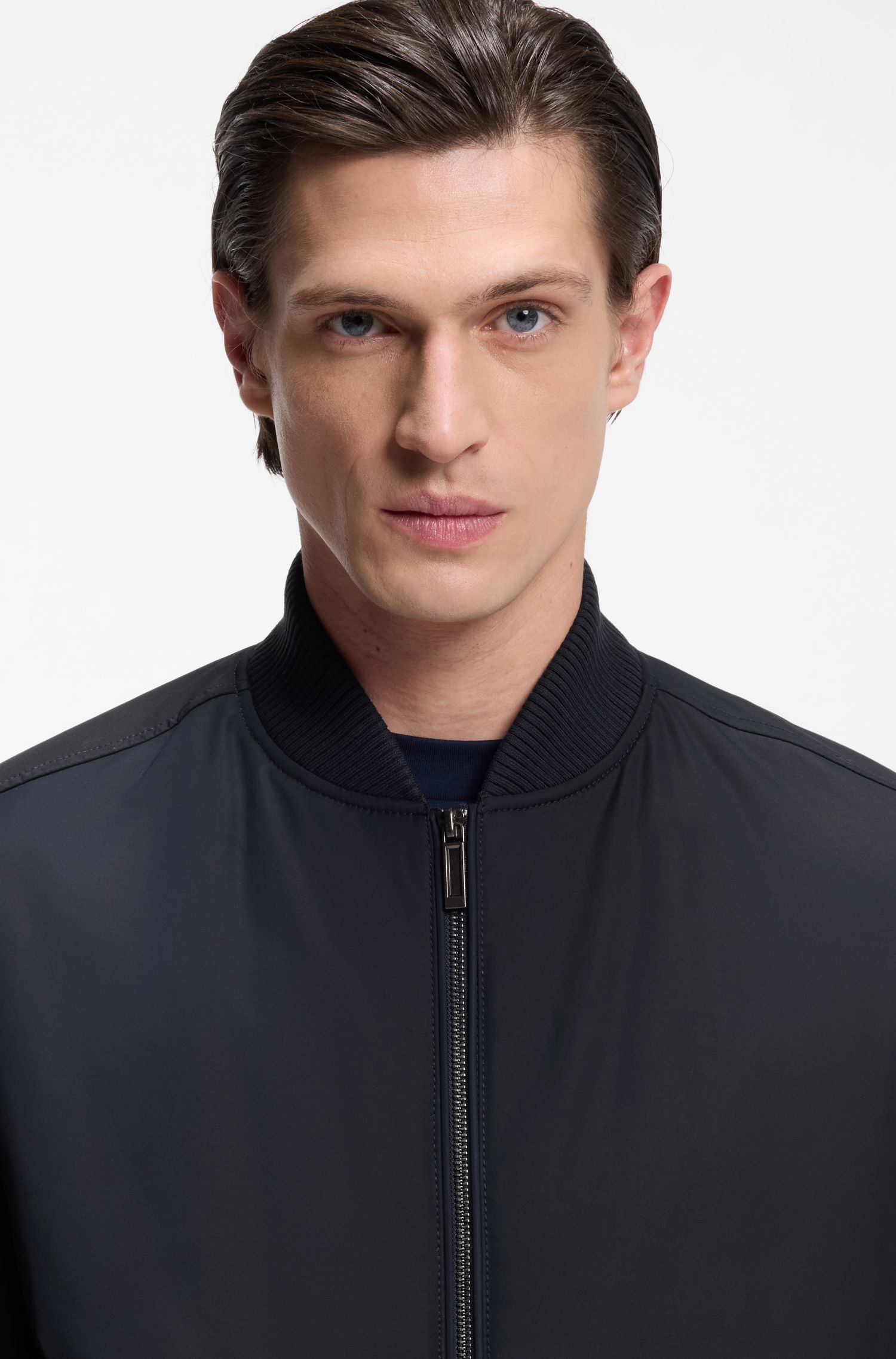 BOSS x ASTON MARTIN Áo khoác twill bomber chống nước