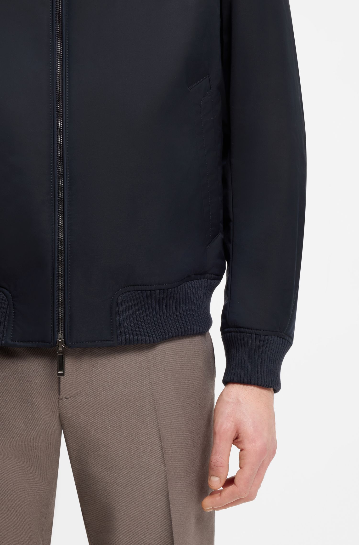 BOSS x ASTON MARTIN Áo khoác twill bomber chống nước