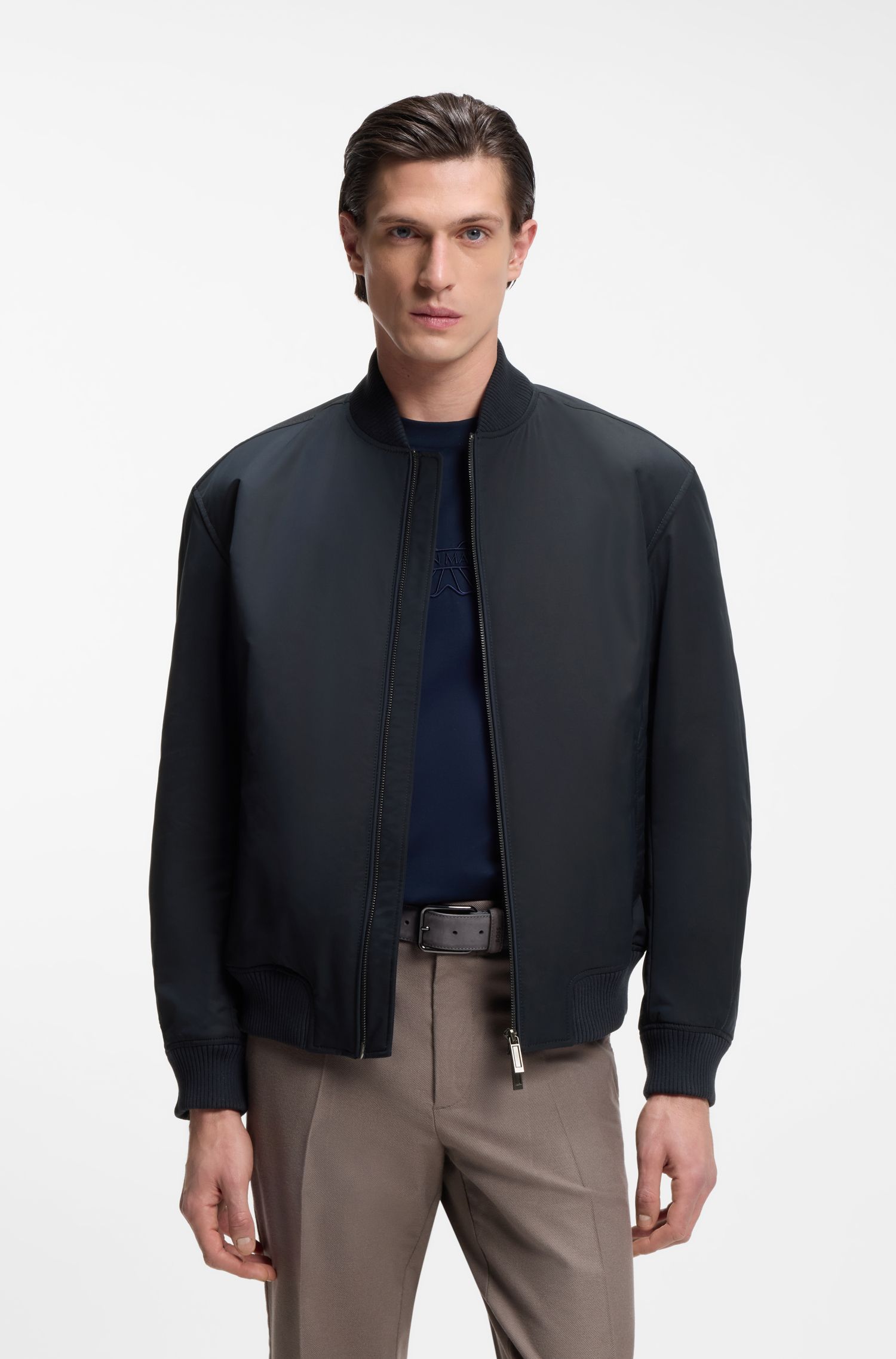 BOSS x ASTON MARTIN Áo khoác twill bomber chống nước