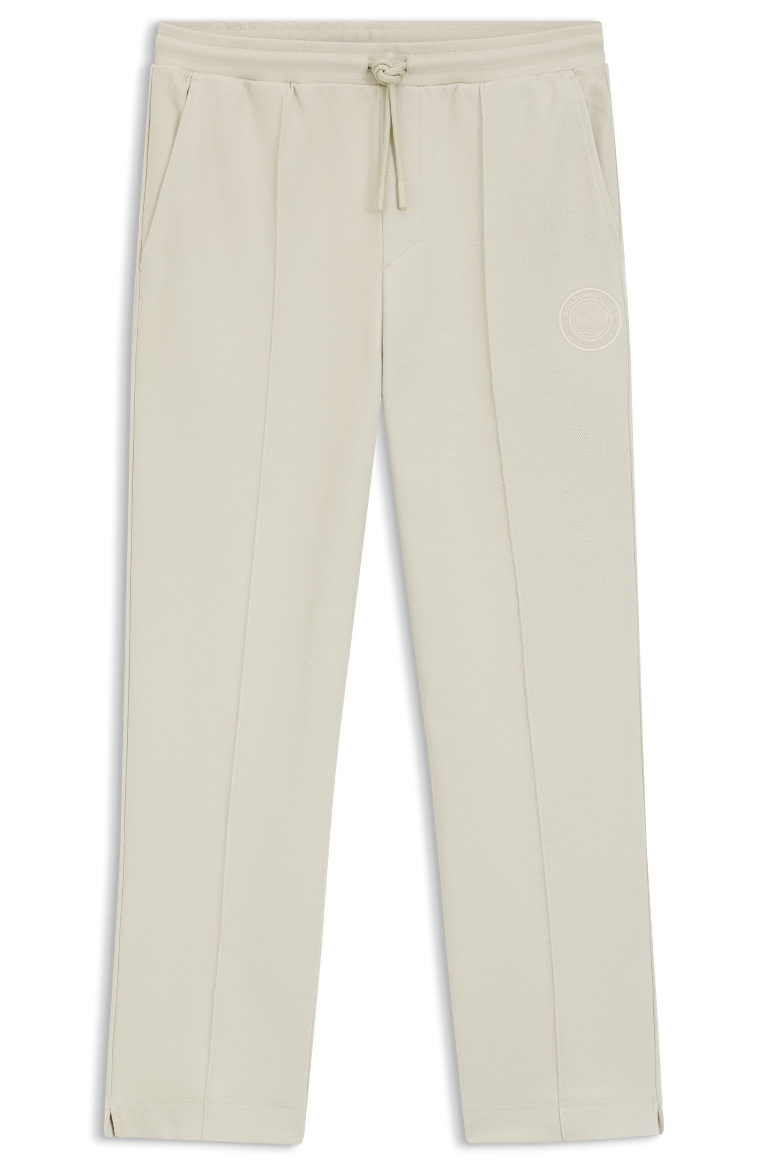 BOSS - Quần tracksuit cotton-blend với logo chủ đề tennis