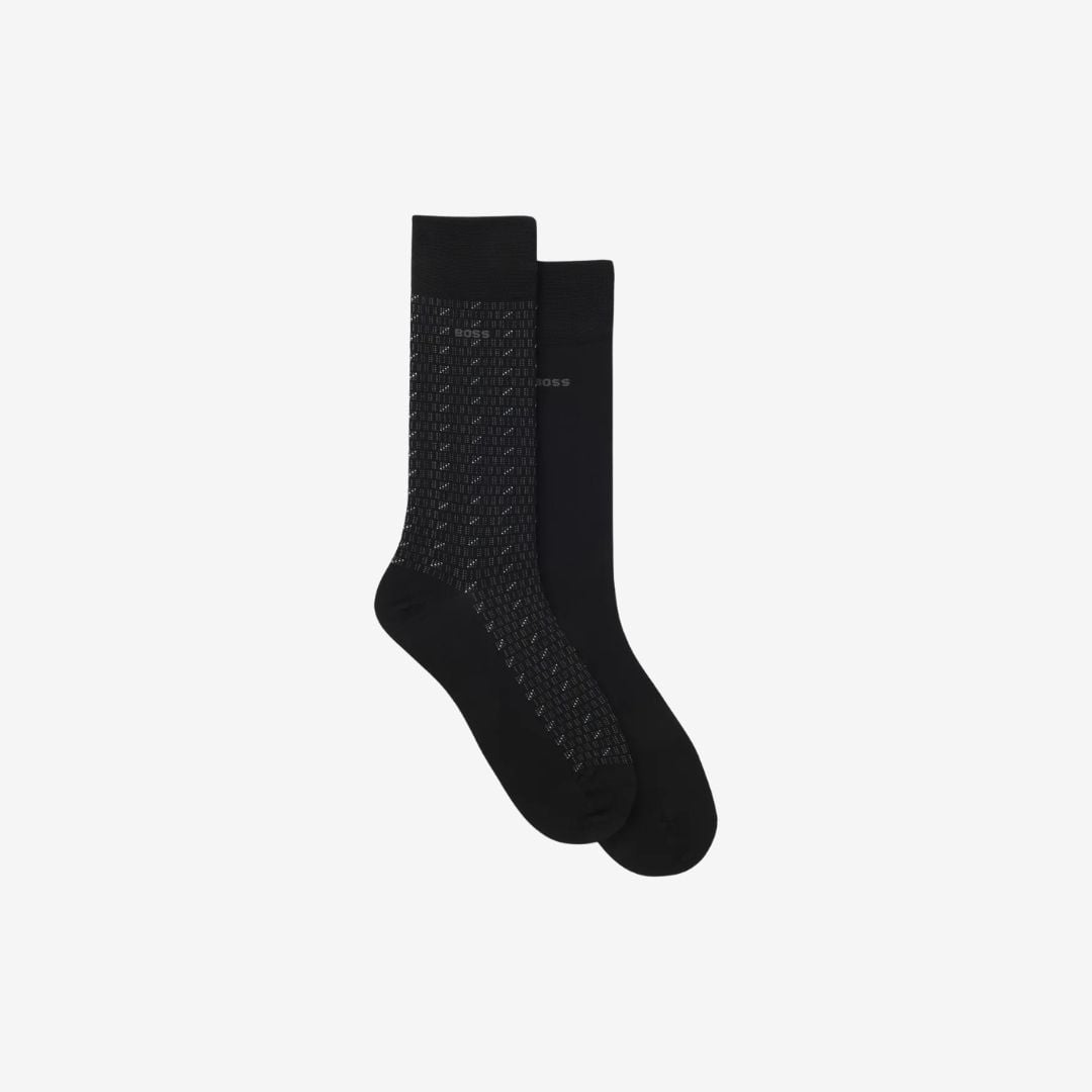 Bộ 2 đôi tất vải cotton pha cổ lửng