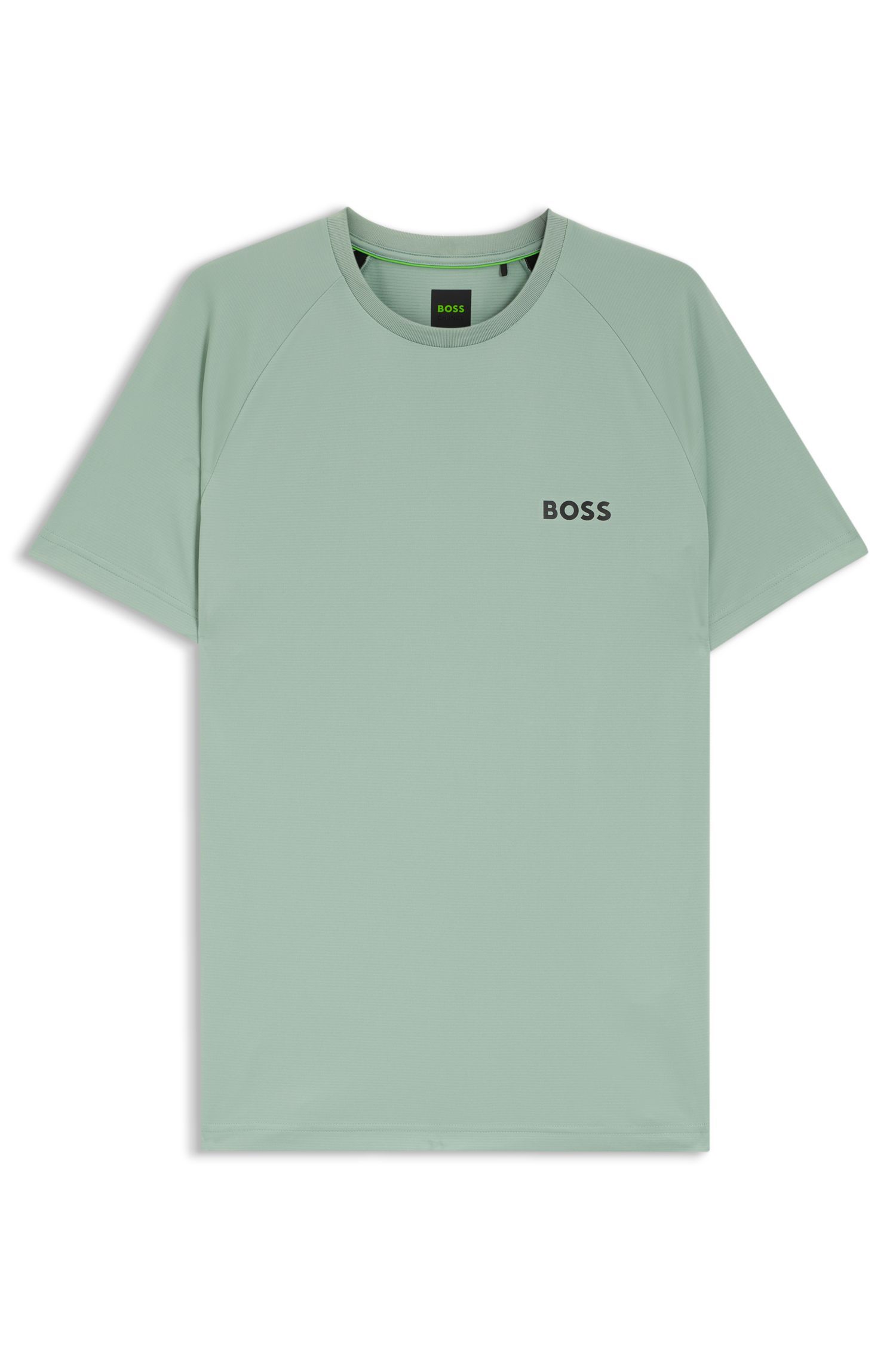 BOSS - Áo thun dáng slim-fit vải co giãn bốn chiều