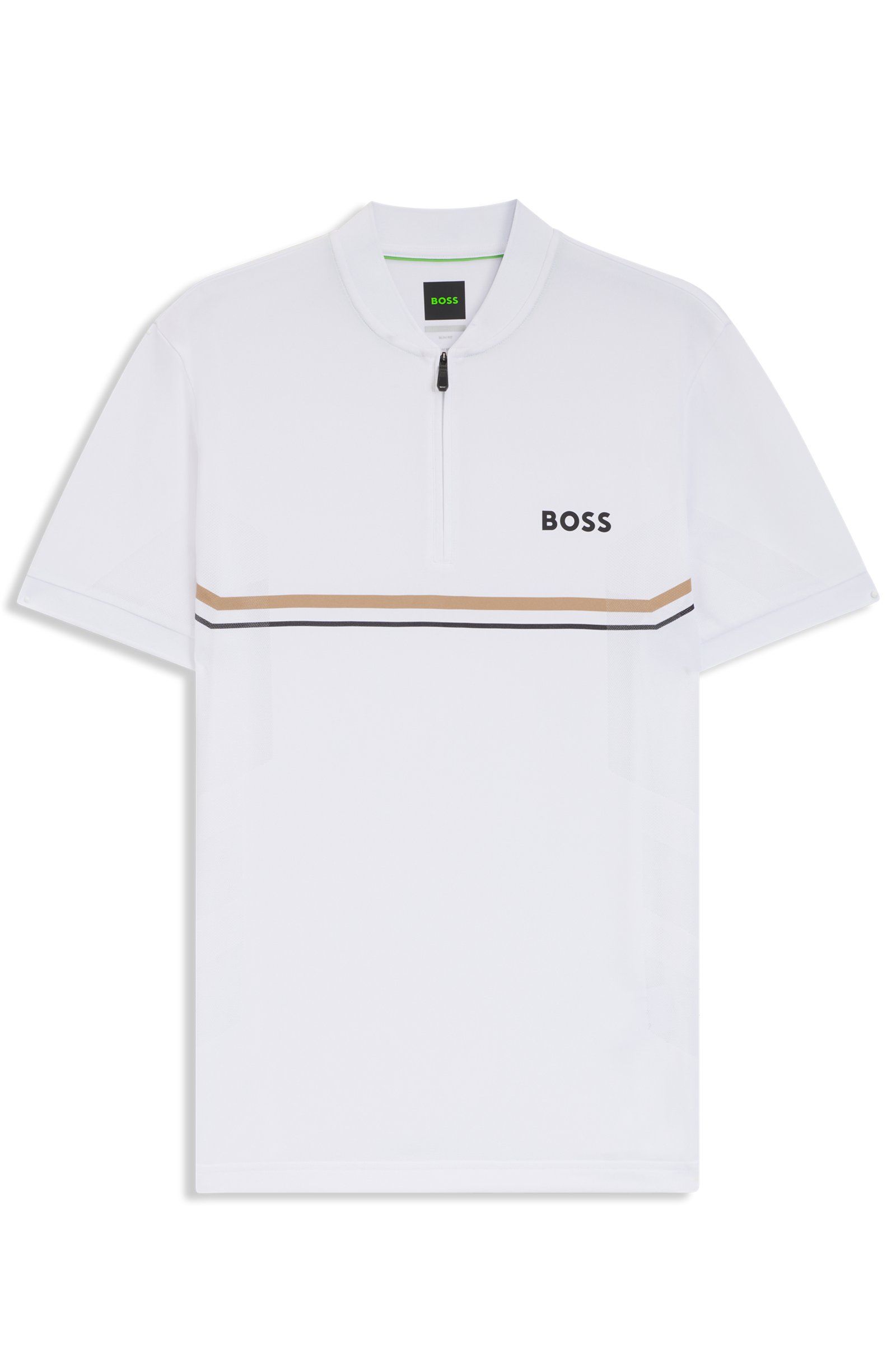BOSS - Áo polo dáng slim fit có logo