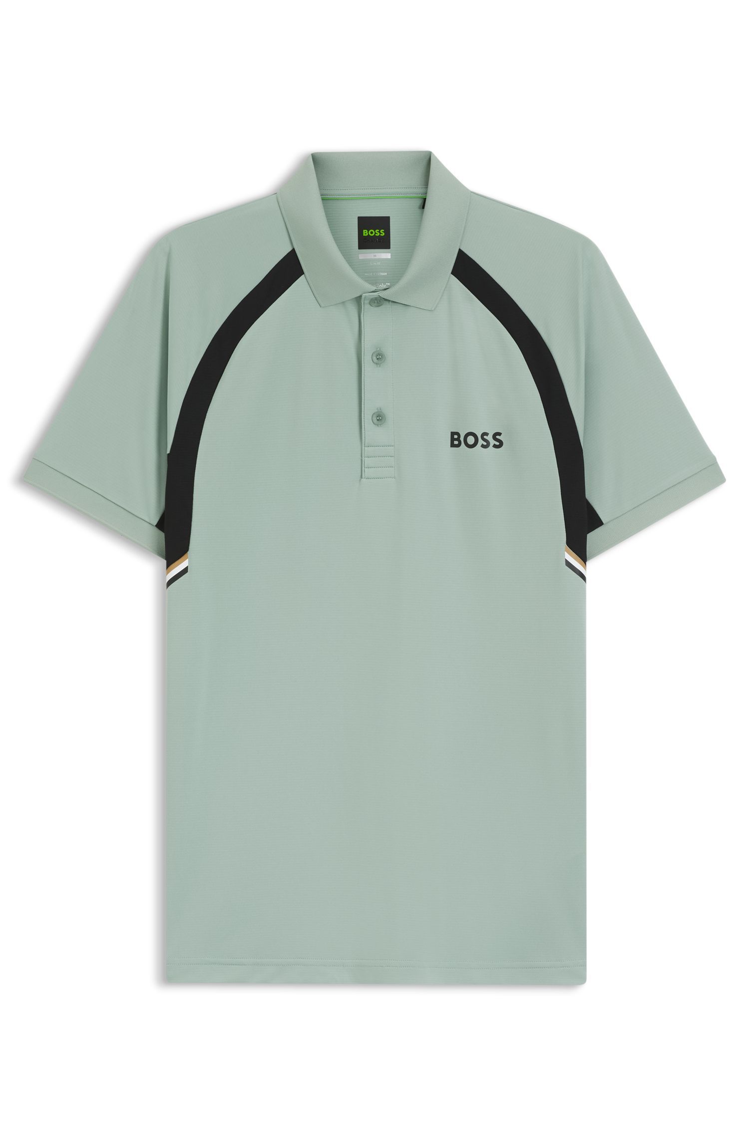 BOSS - Áo polo slim-fit, nhanh khô, chất liệu co giãn