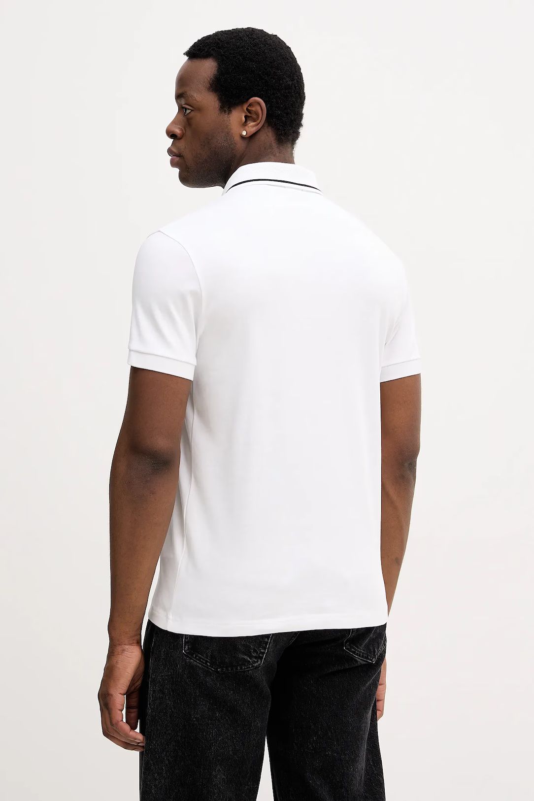 BOSS - Áo polo nam chất liệu cotton trơn