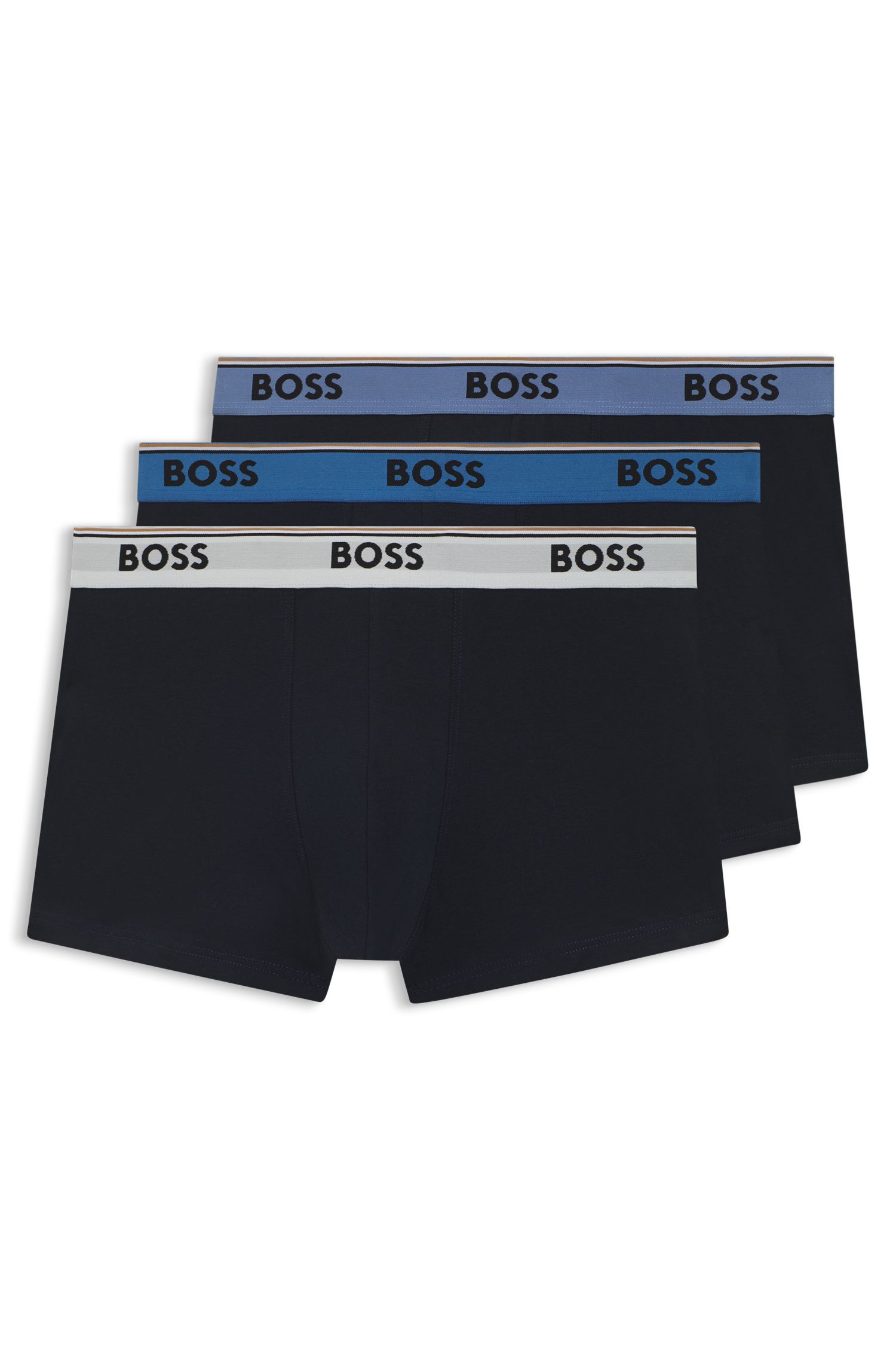 Bộ ba quần lót dáng trunks vải cotton co giãn