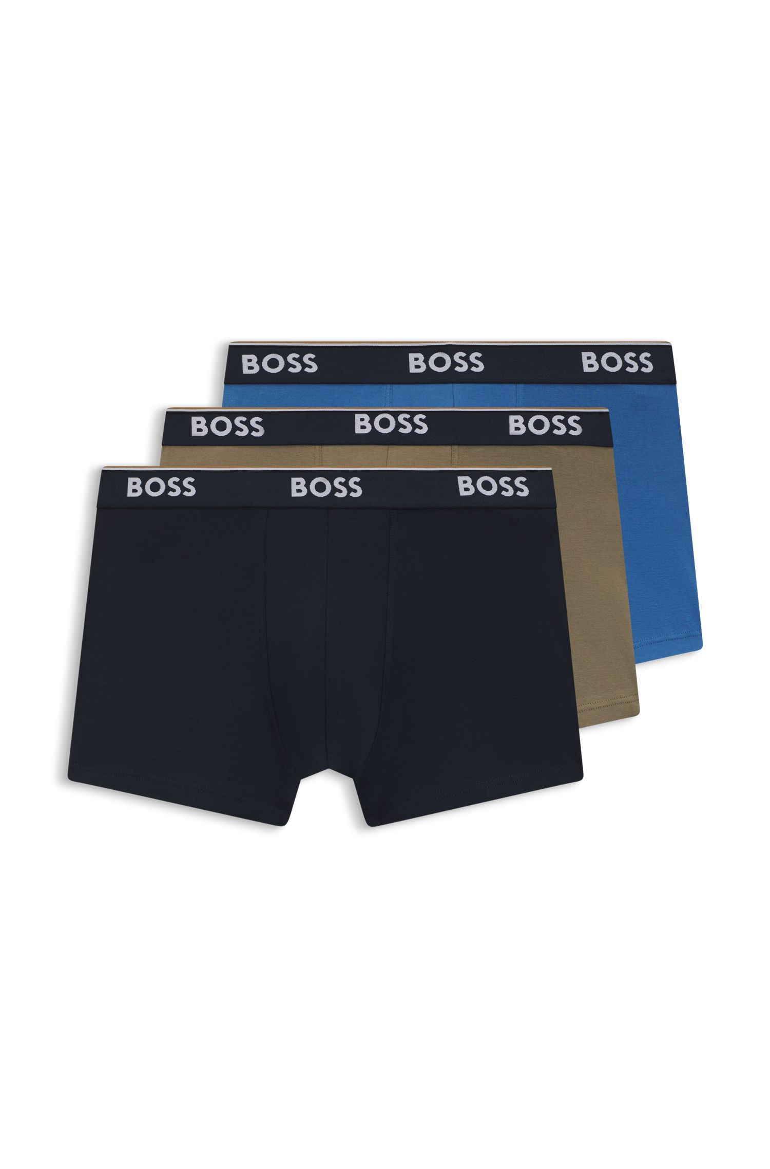 Bộ ba quần lót dáng trunks vải cotton co giãn