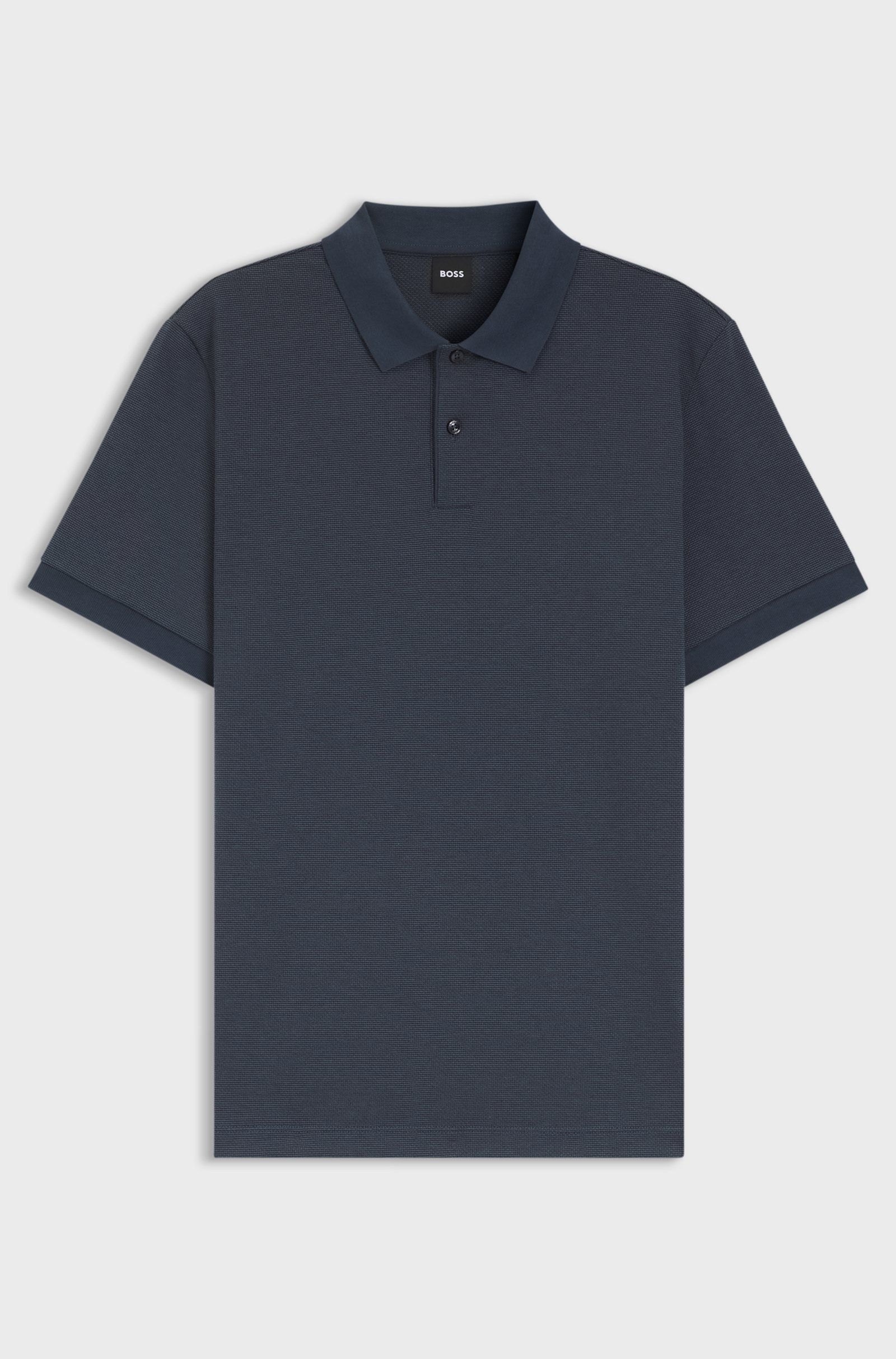 BOSS - Áo polo vải cotton cấu trúc bubble
