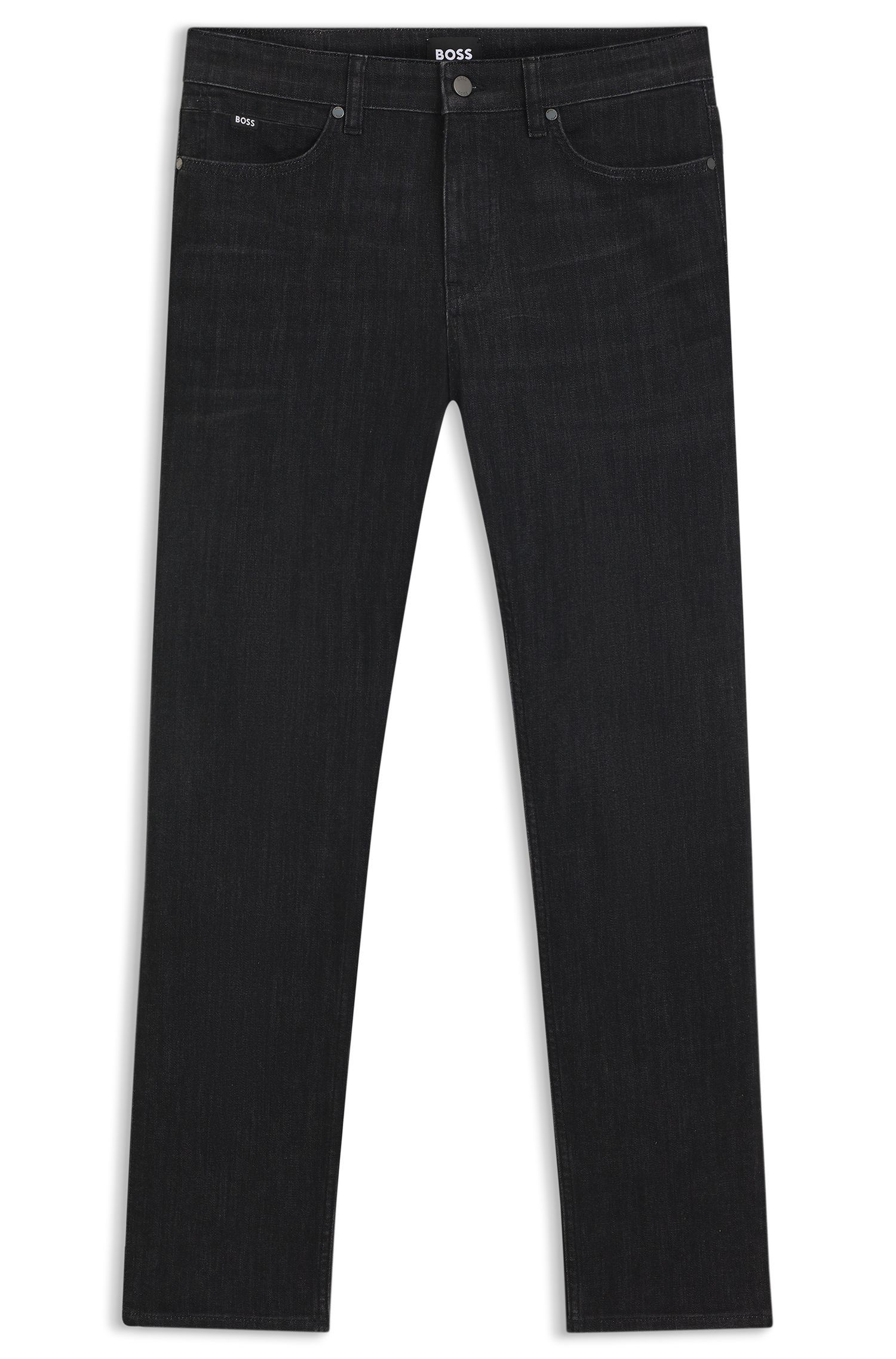 BOSS - Quần jeans dáng slim-fit từ vải denim chống nhăn