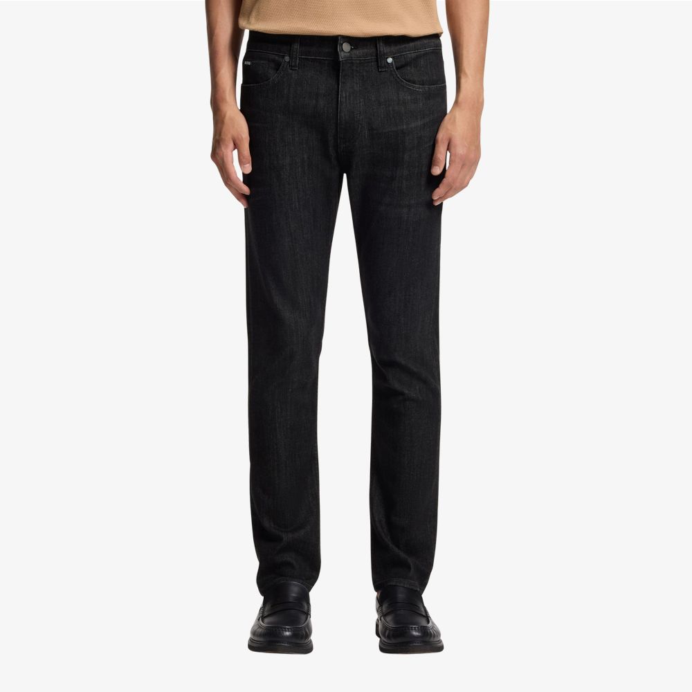 BOSS - Quần jeans dáng slim-fit từ vải denim chống nhăn