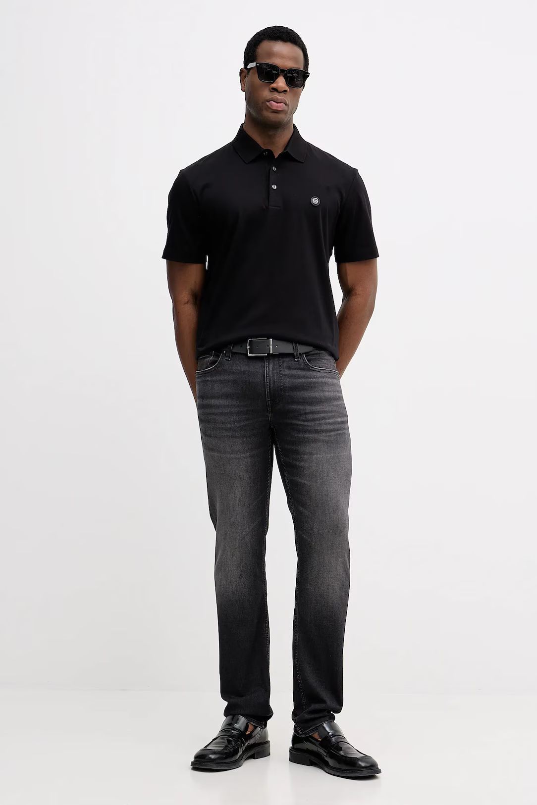 BOSS - Áo polo cotton mịn