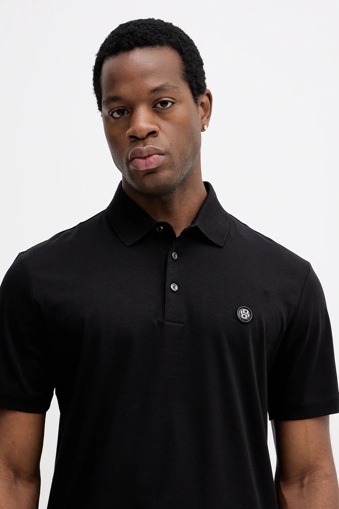 BOSS - Áo polo cotton mịn
