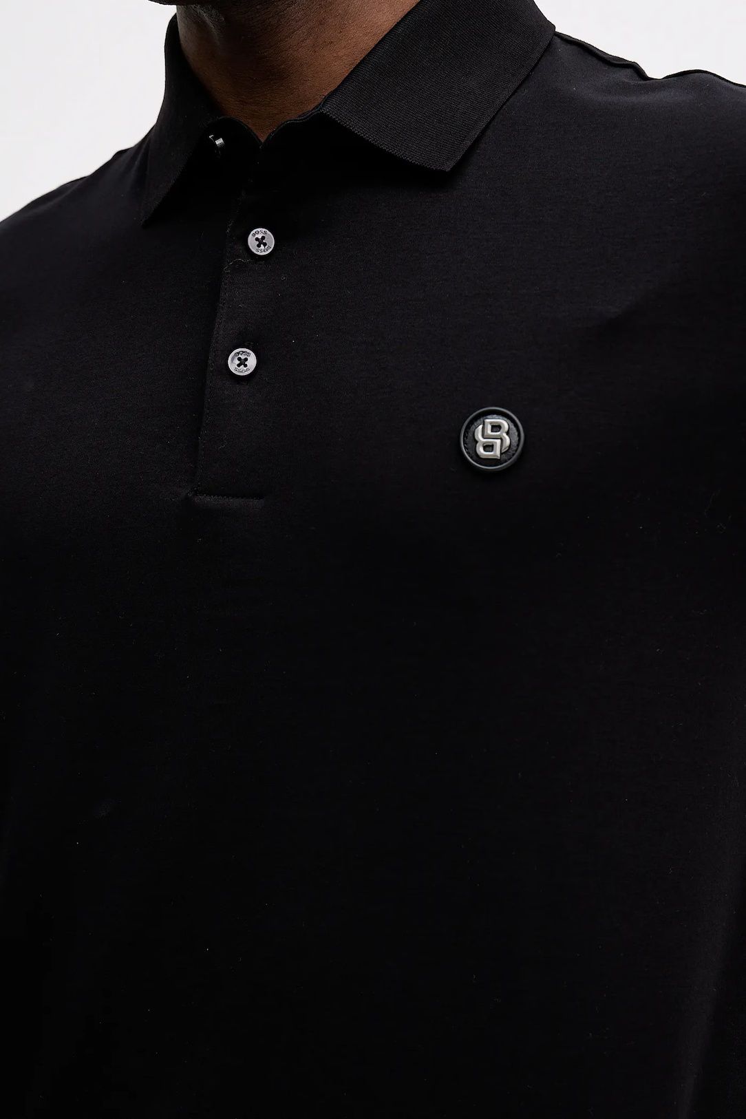 BOSS - Áo polo cotton mịn