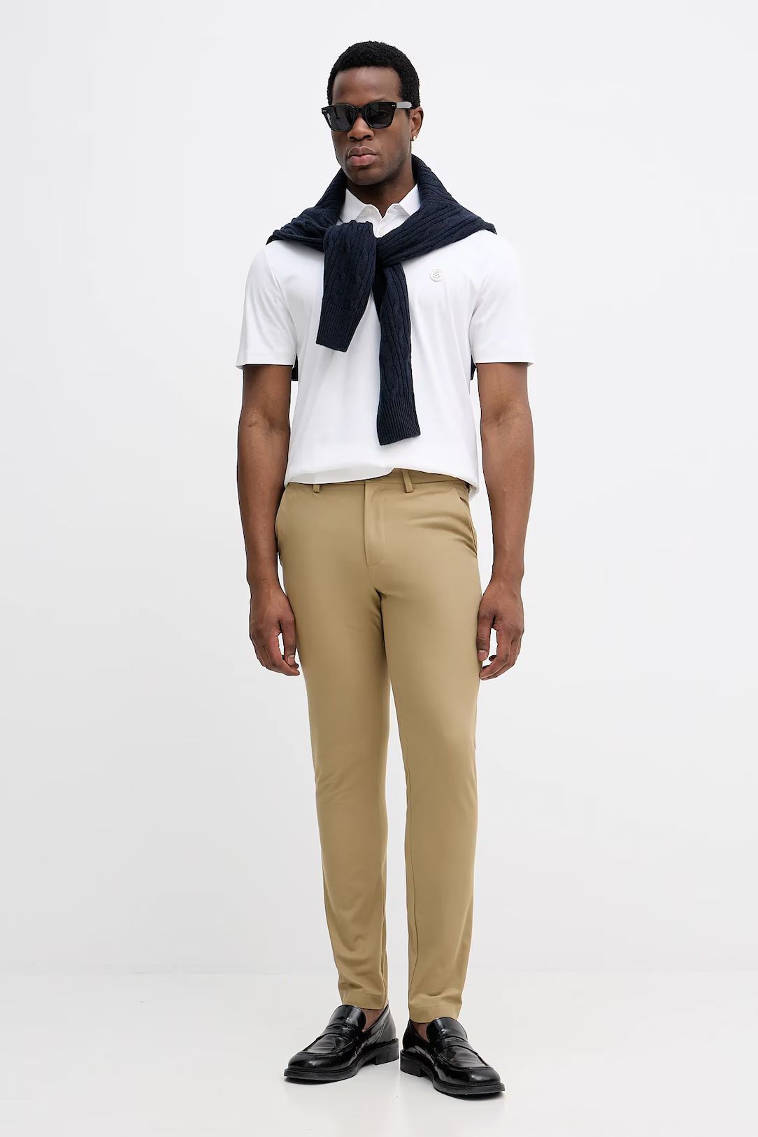 BOSS - Áo polo cotton mịn