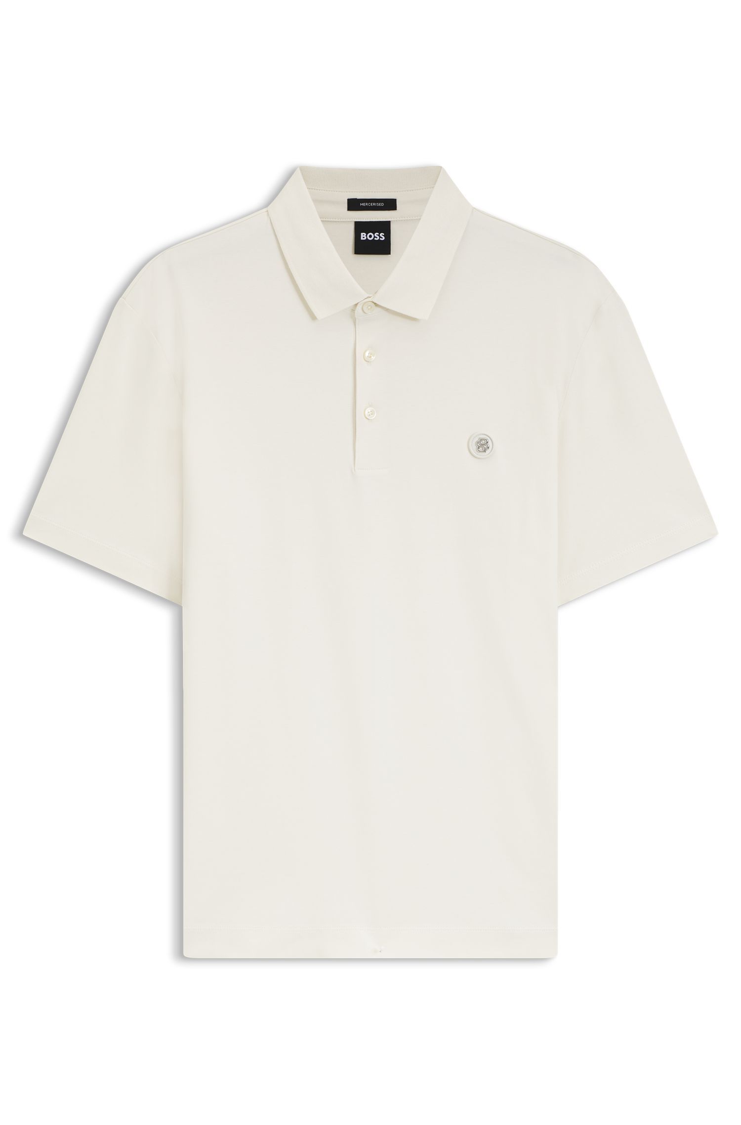 BOSS - Áo polo cotton mịn