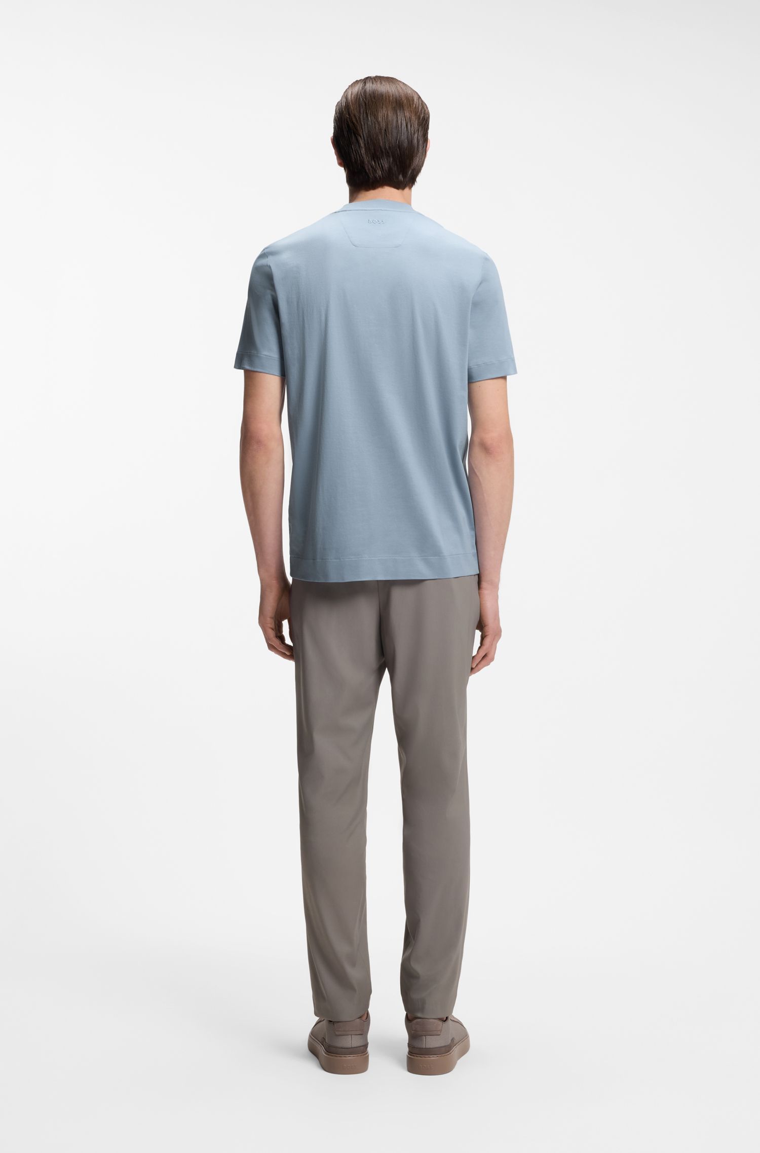 BOSS x ASTON MARTIN Áo thun cotton logo chìm