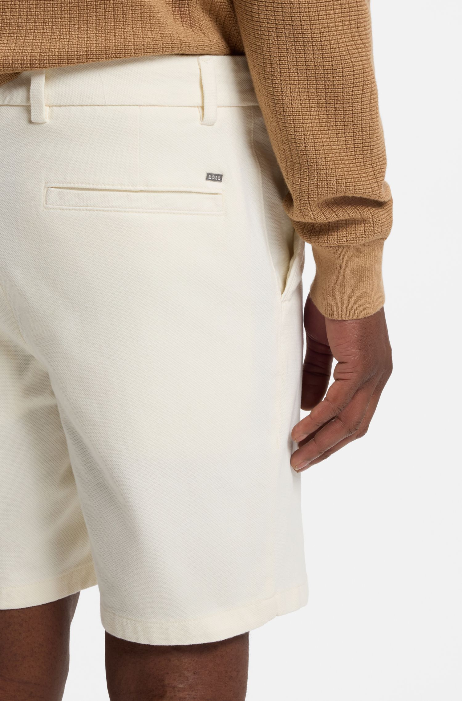 BOSS - Quần short cotton co giãn modern fit