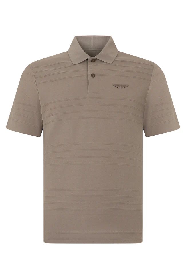 BOSS - Áo polo BOSS x ASTON MARTIN bằng vải jacquard cotton